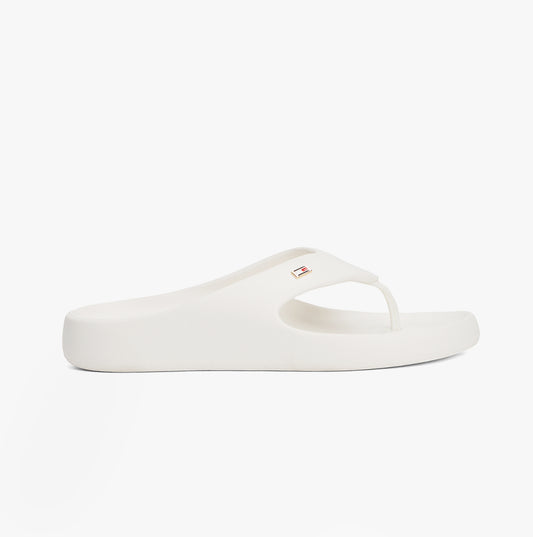 Tommy Hilfiger ENAMEL FLAG CONTOURED Womens Sandals Ancient White