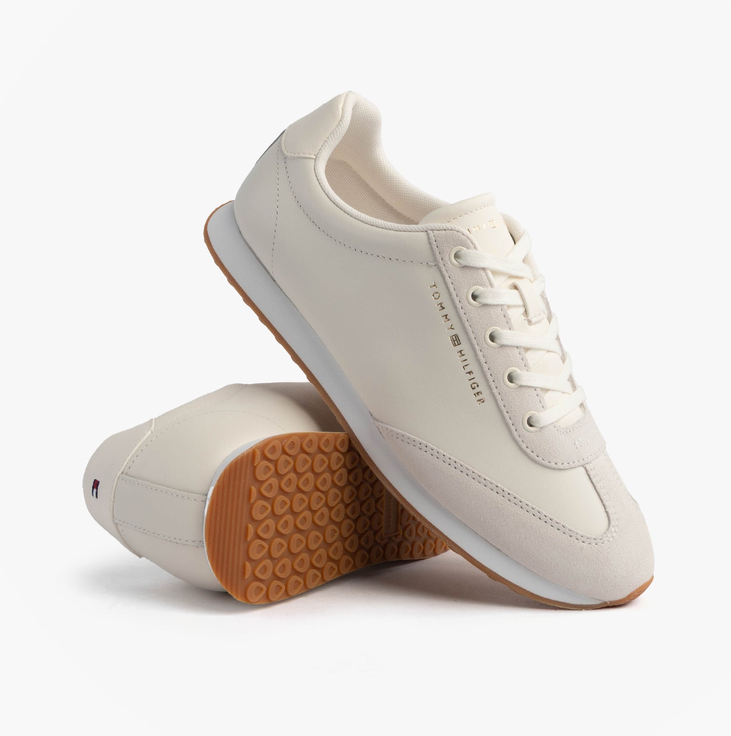 Tommy Hilfiger HERITAGE FASHION RUN Womens Trainers Ancient White