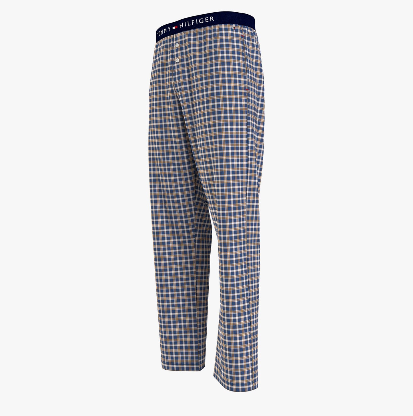 Tommy Hilfiger TH ORIGINAL WOVEN PRINT Mens Lounge Trousers Julot Check Deep Indigo