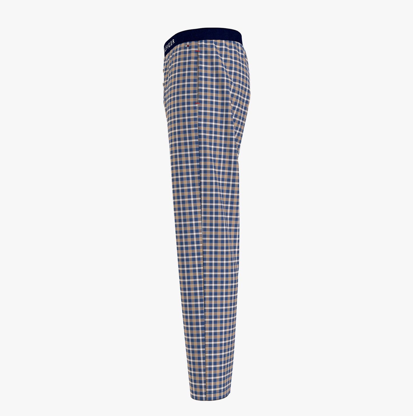Tommy Hilfiger TH ORIGINAL WOVEN PRINT Mens Lounge Trousers Julot Check Deep Indigo