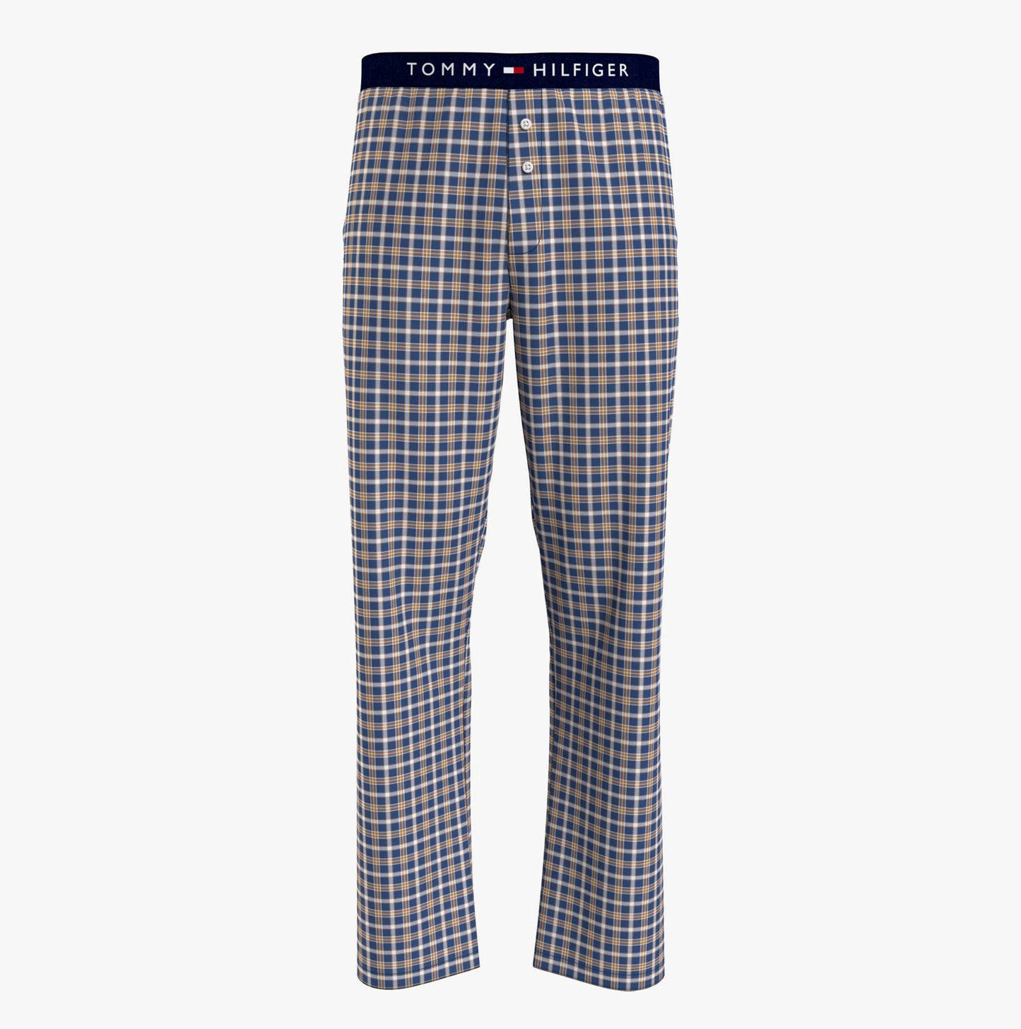 Tommy Hilfiger TH ORIGINAL WOVEN PRINT Mens Lounge Trousers Julot Check Deep Indigo