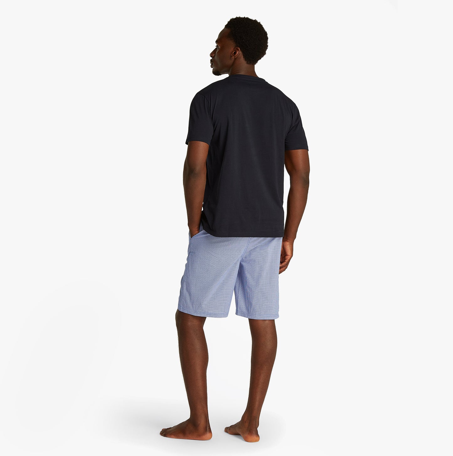 Tommy Hilfiger PURE COTTON Pyjama Set Mens Desert Sky / Mini Gingham