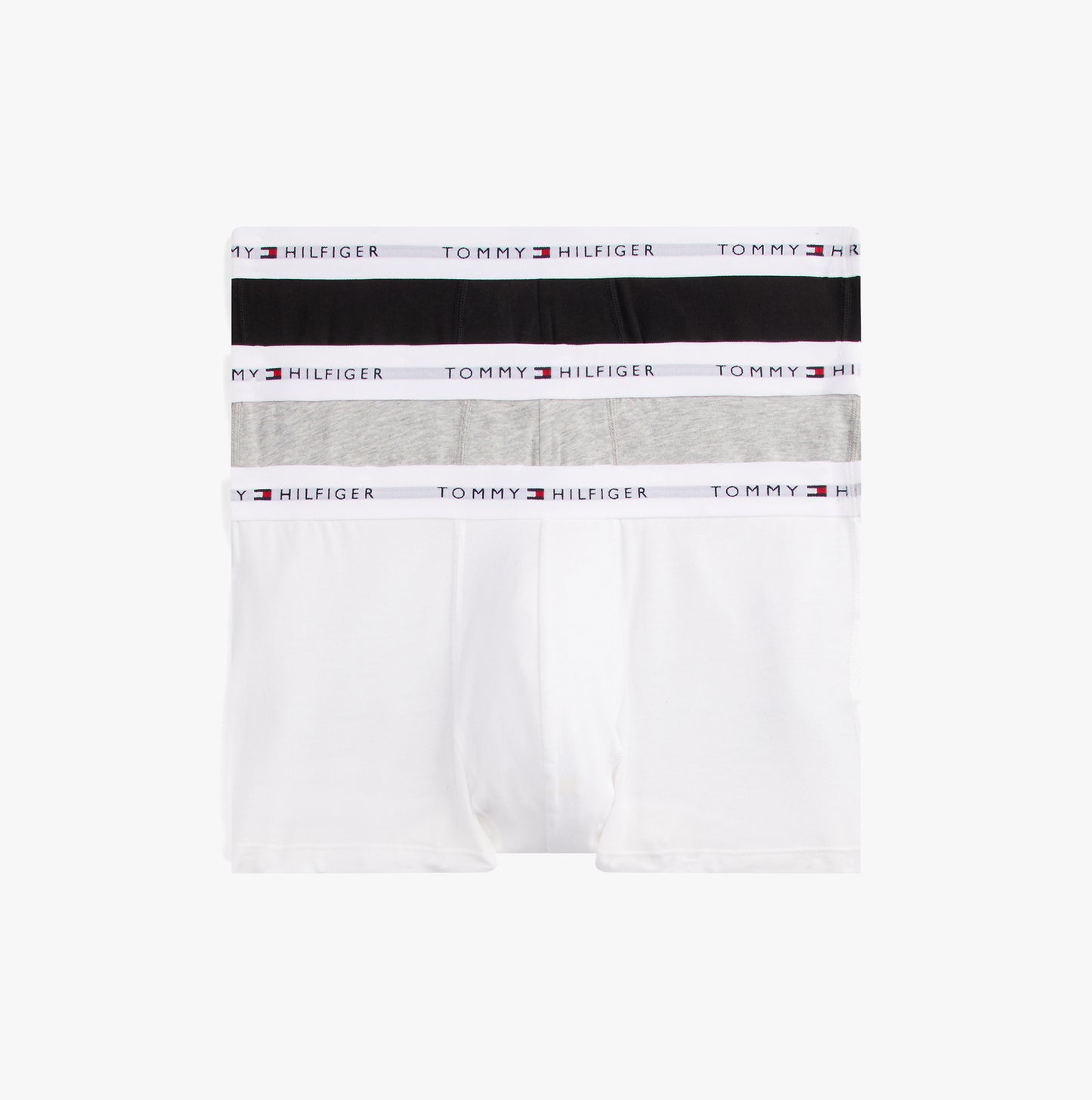 Tommy Hilfiger Mens 3 Pack Logo Waistband Trunks Multi
