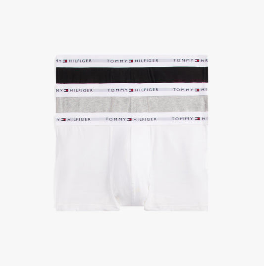 Tommy Hilfiger Mens 3 Pack Logo Waistband Trunks Multi