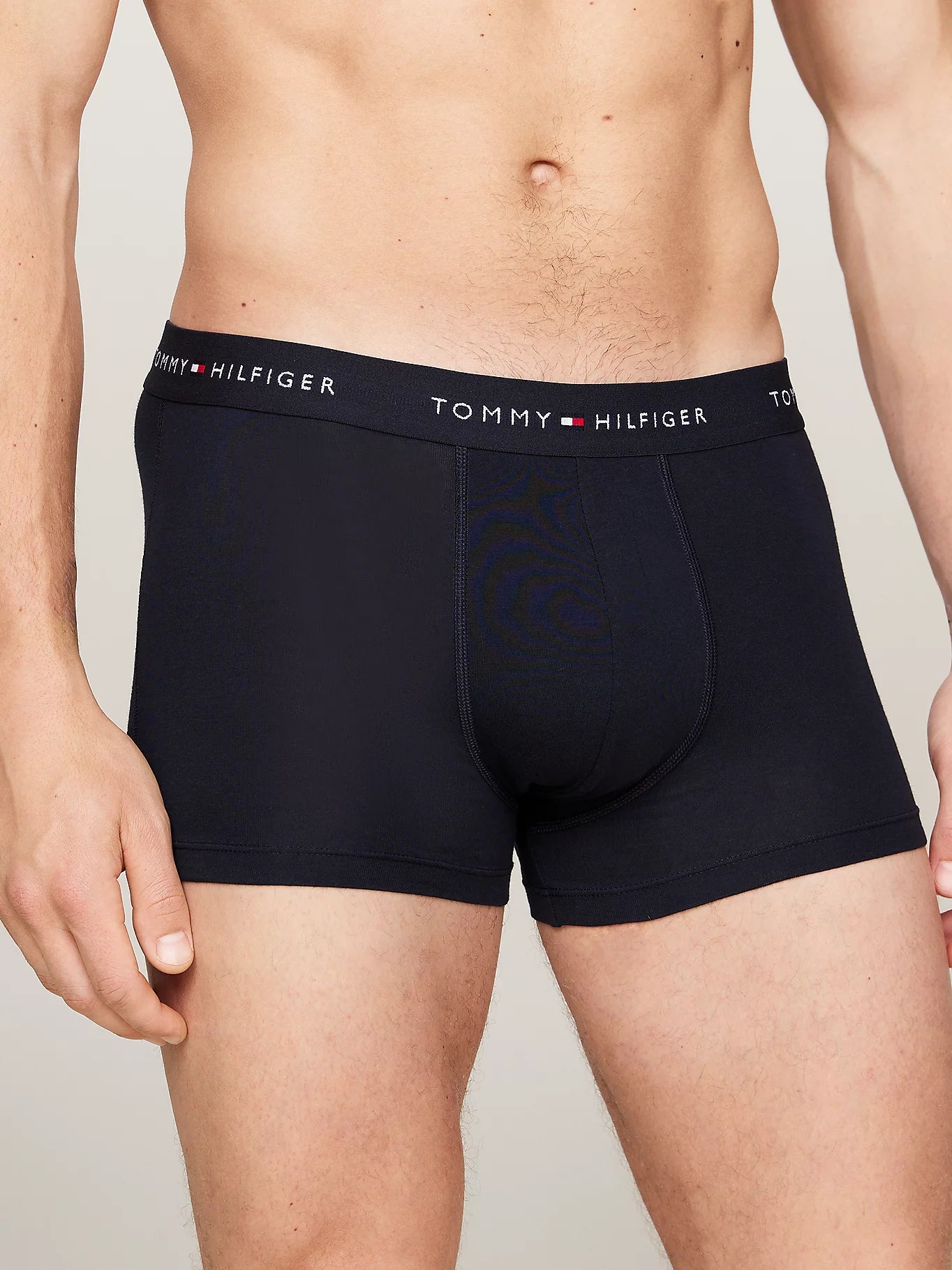 Tommy Hilfiger SIGNATURE COTTON Mens 3 Pack Trunks Navy