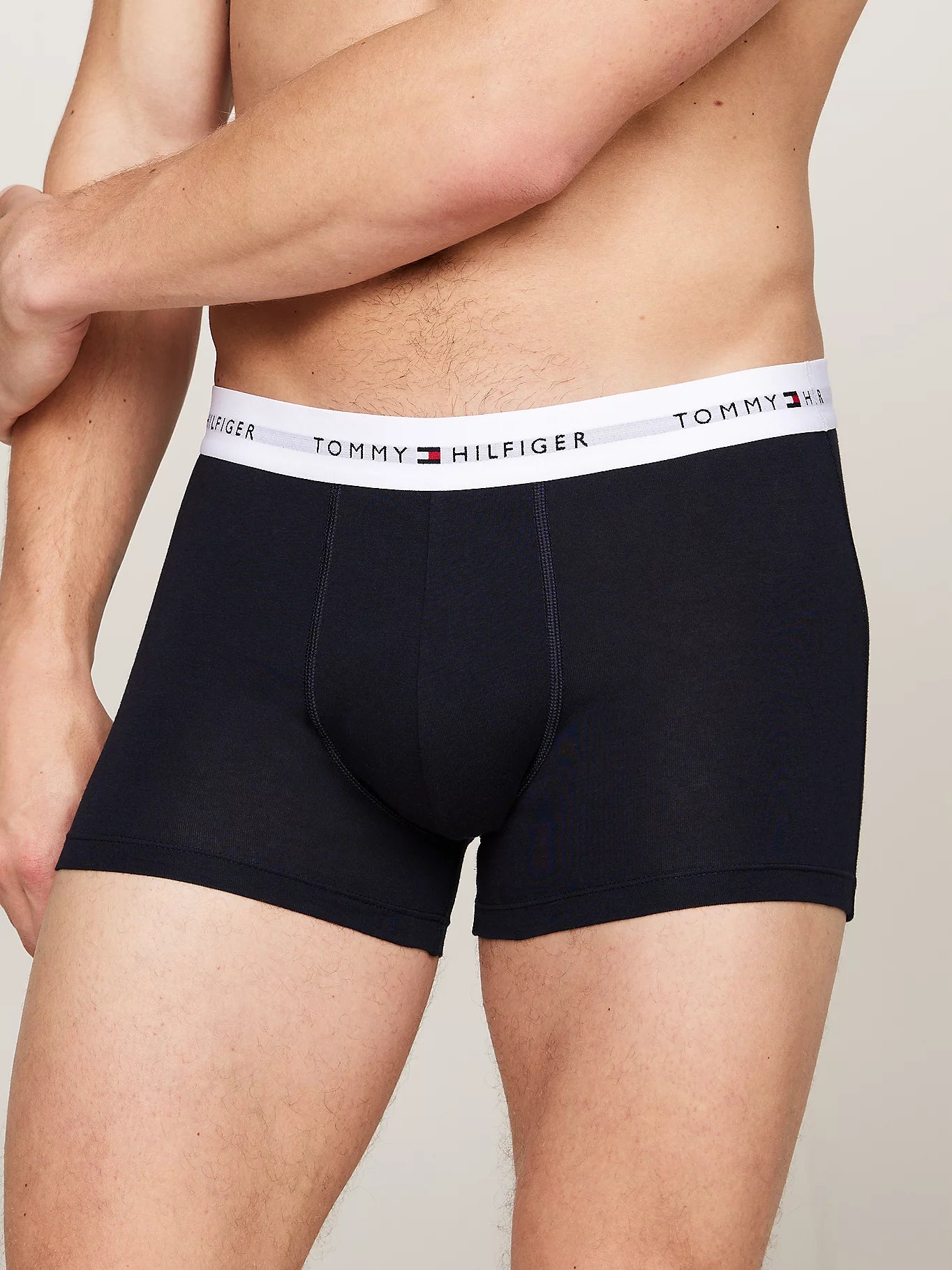 Tommy Hilfiger SIGNATURE COTTON Mens 3 Pack Trunks Navy