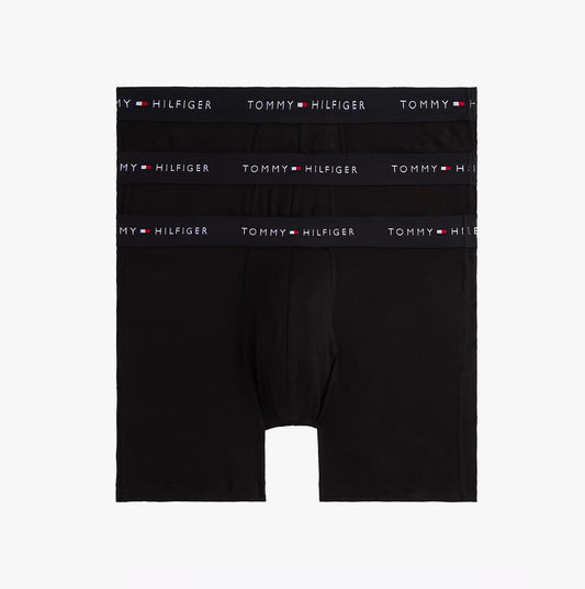 Tommy Hilfiger 3 Pack Mens BOXER BRIEF Black