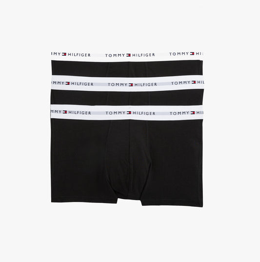 Tommy Hilfiger Mens 3 Pack Trunks Black
