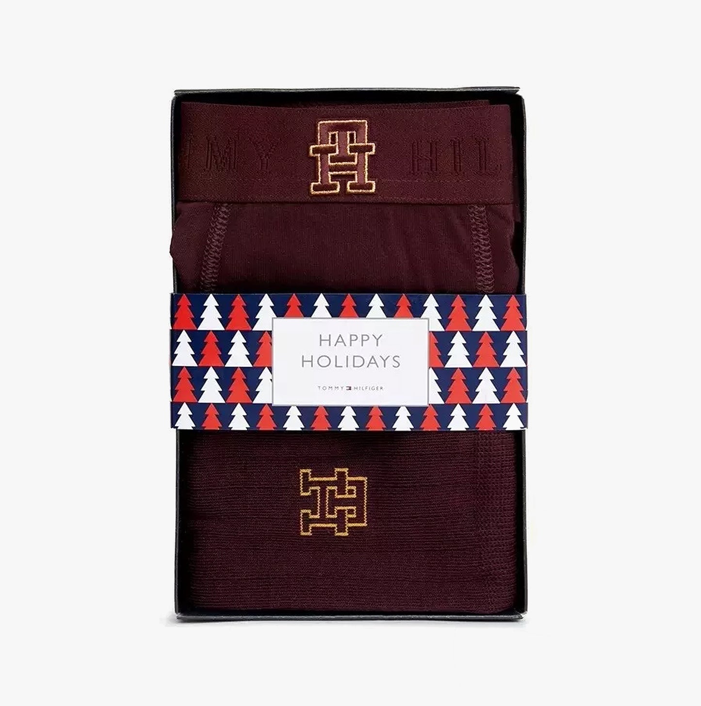 Tommy Hilfiger TRUNK & SOCK SET Mens Gift Sets Deep Burgundy/ Deep Burgundy
