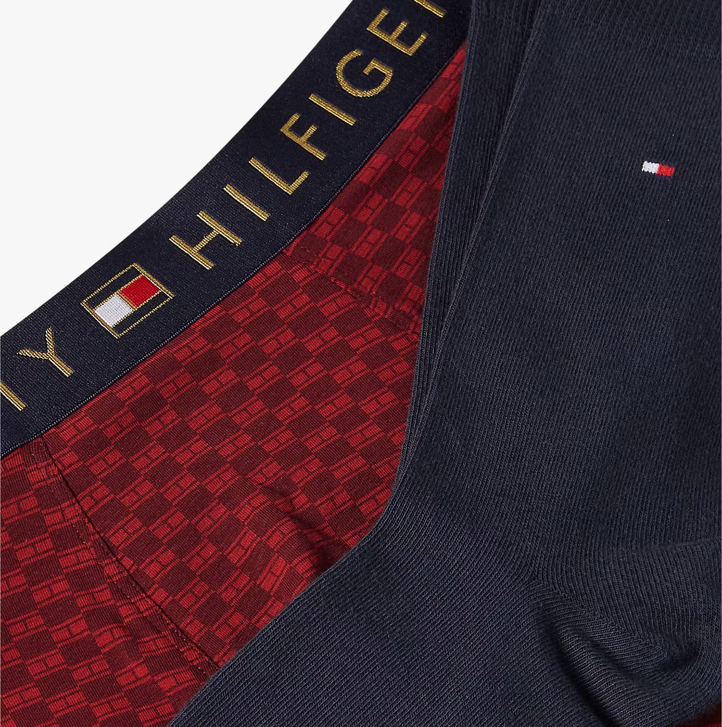 Tommy Hilfiger TRUNK PRINT & SOCK SET GOLD Mens Multicoloured