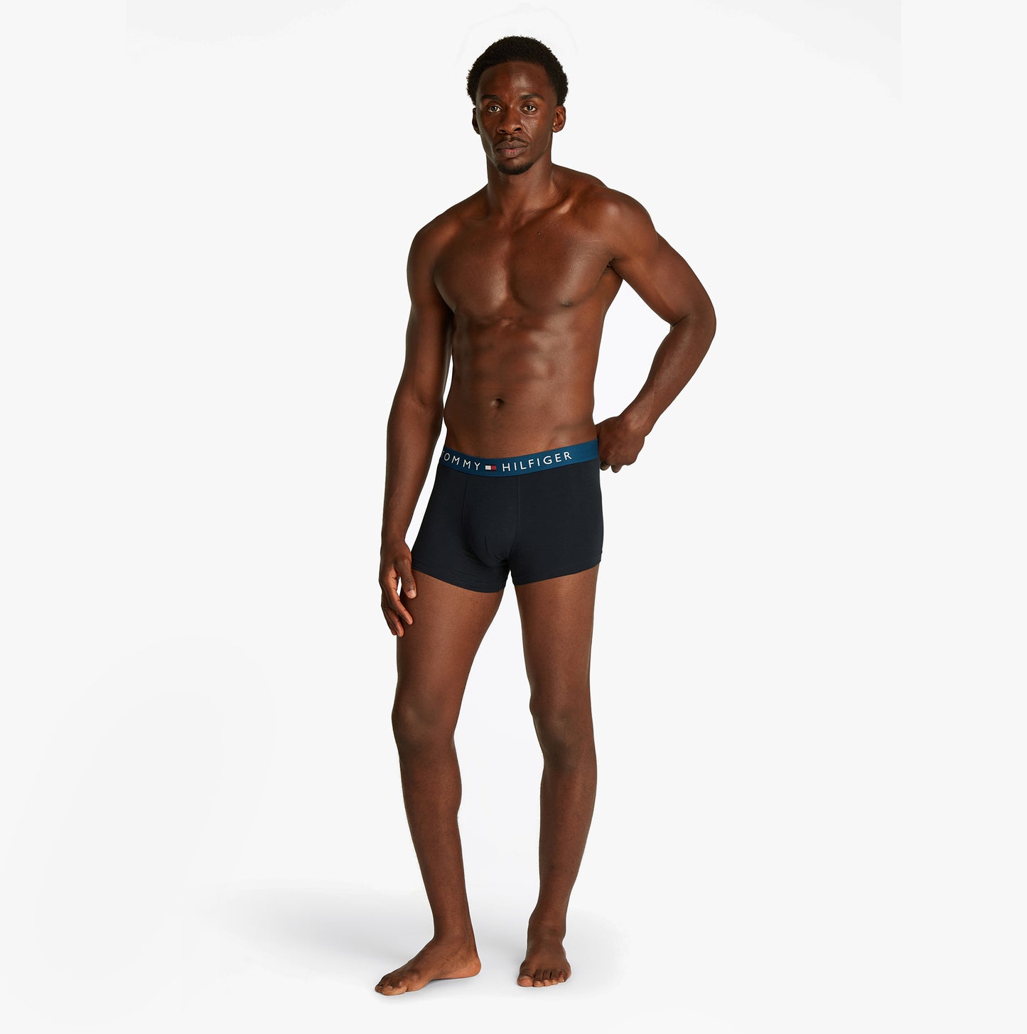 Tommy Hilfiger ORIGINAL WAISTBAND 3 Pack Mens Trunks Navy
