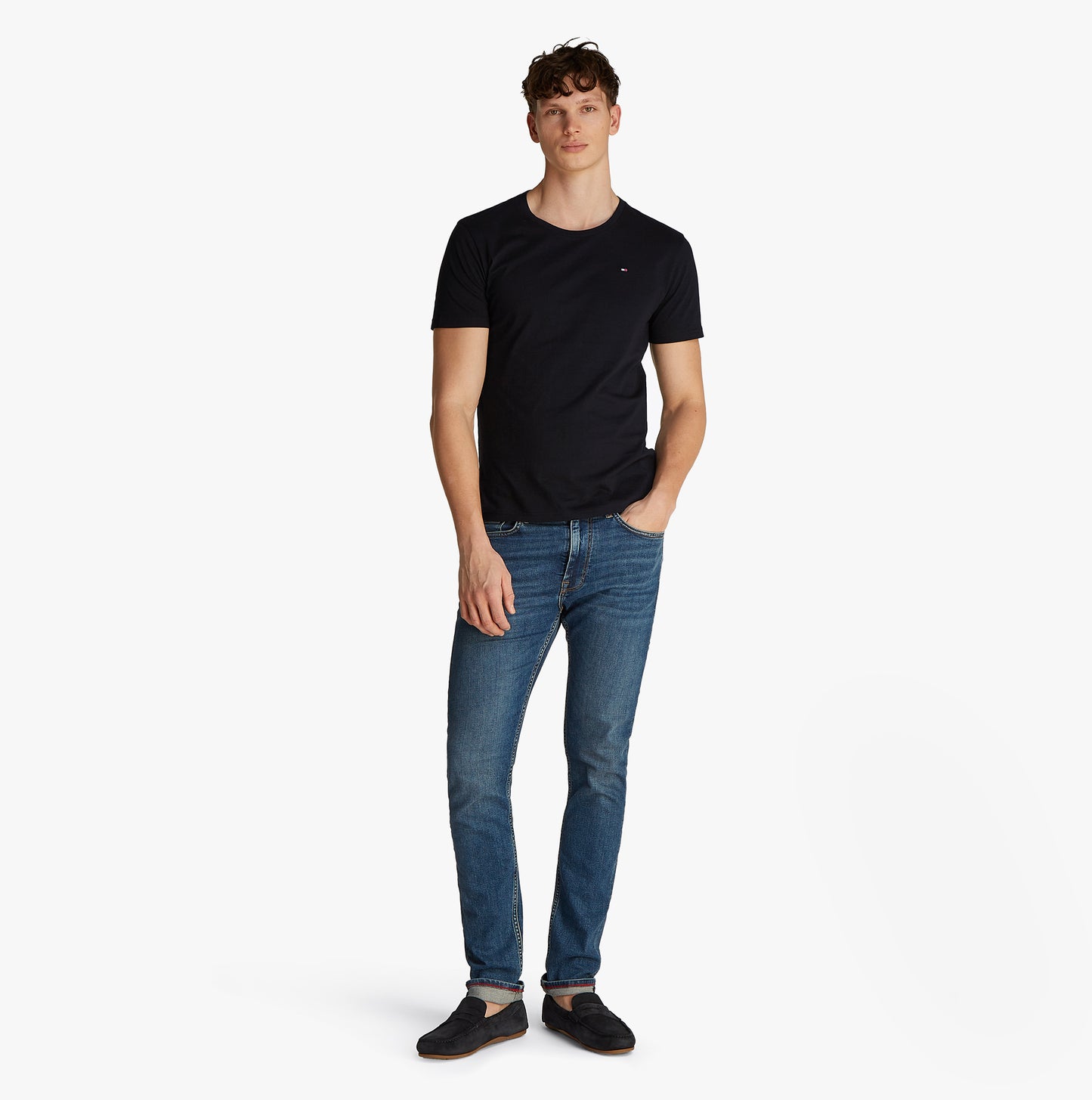 Tommy Hilfiger PURE COTTON Mens 3 Pack T-Shirts Black