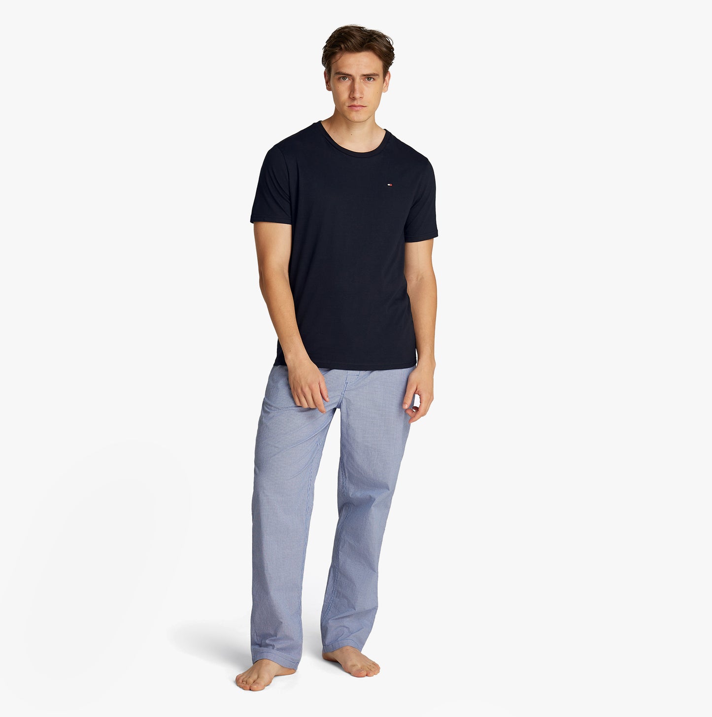 Tommy Hilfiger PURE COTTON 3 Pack Mens T-Shirts Desert Sky