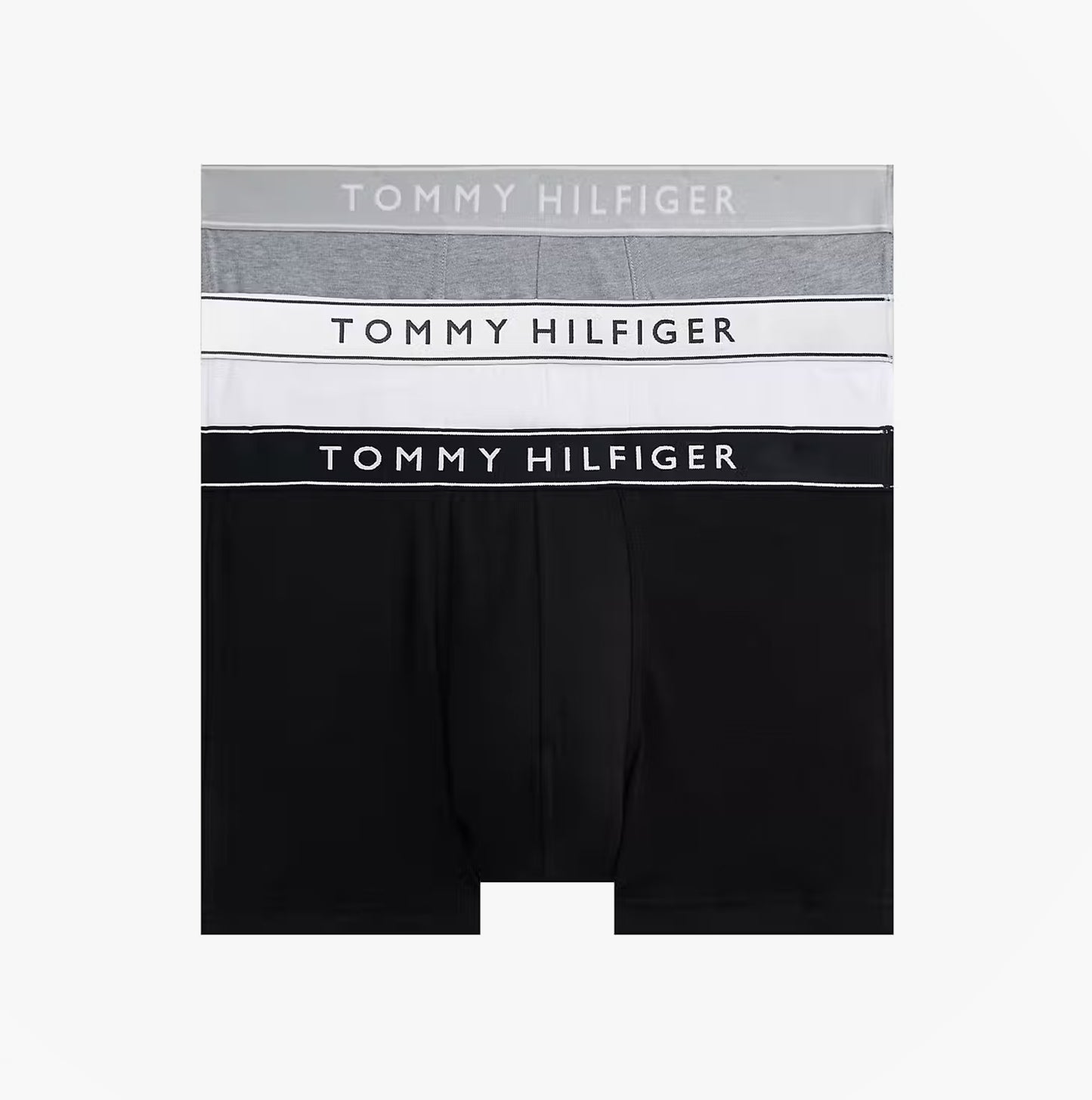 Tommy Hilfiger Mens 3 Pack Trunks Grey/Black/White