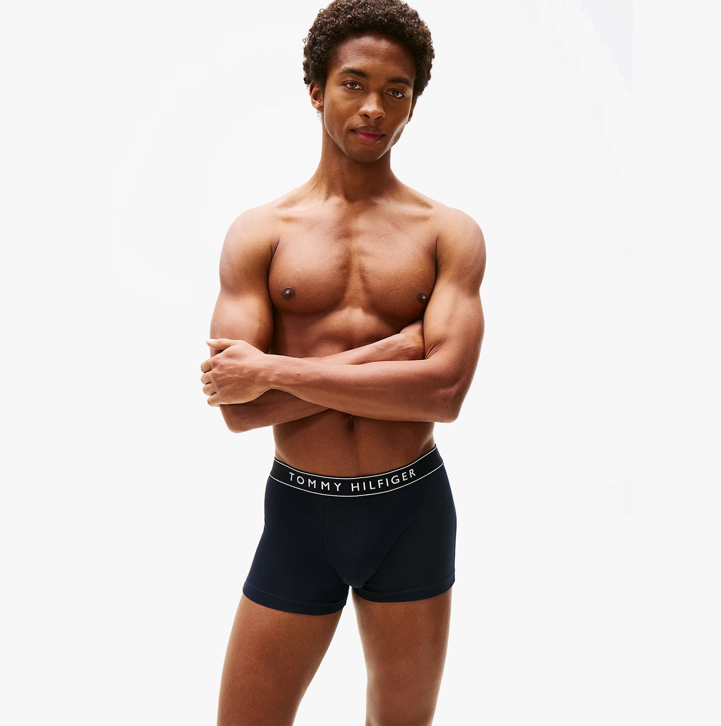 Tommy Hilfiger Mens 3 Pack Logo Waistband Trunks Multi