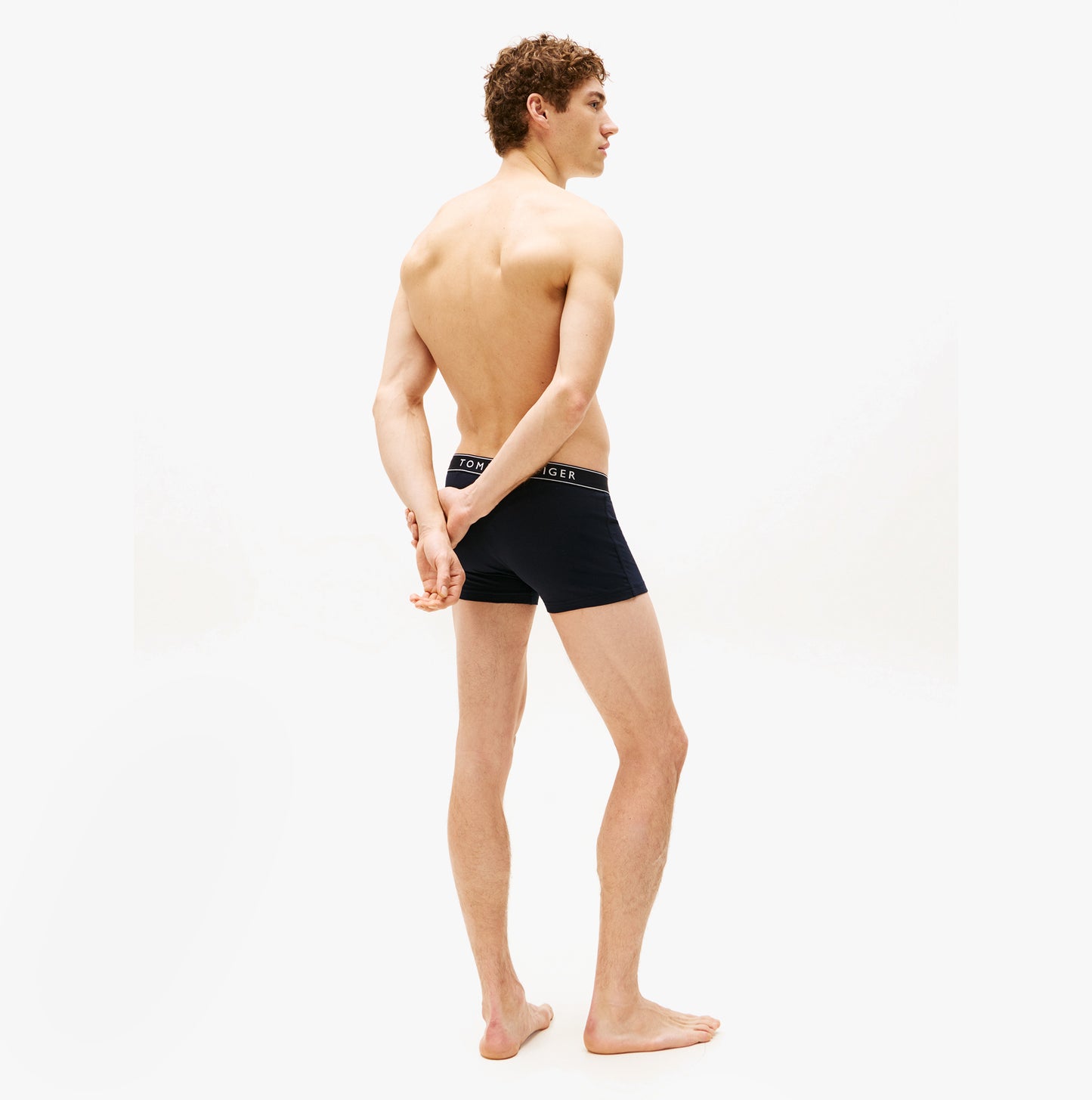 Tommy Hilfiger 3 Pack Mens Trunks Des Sky/Calico/Fssl Blue