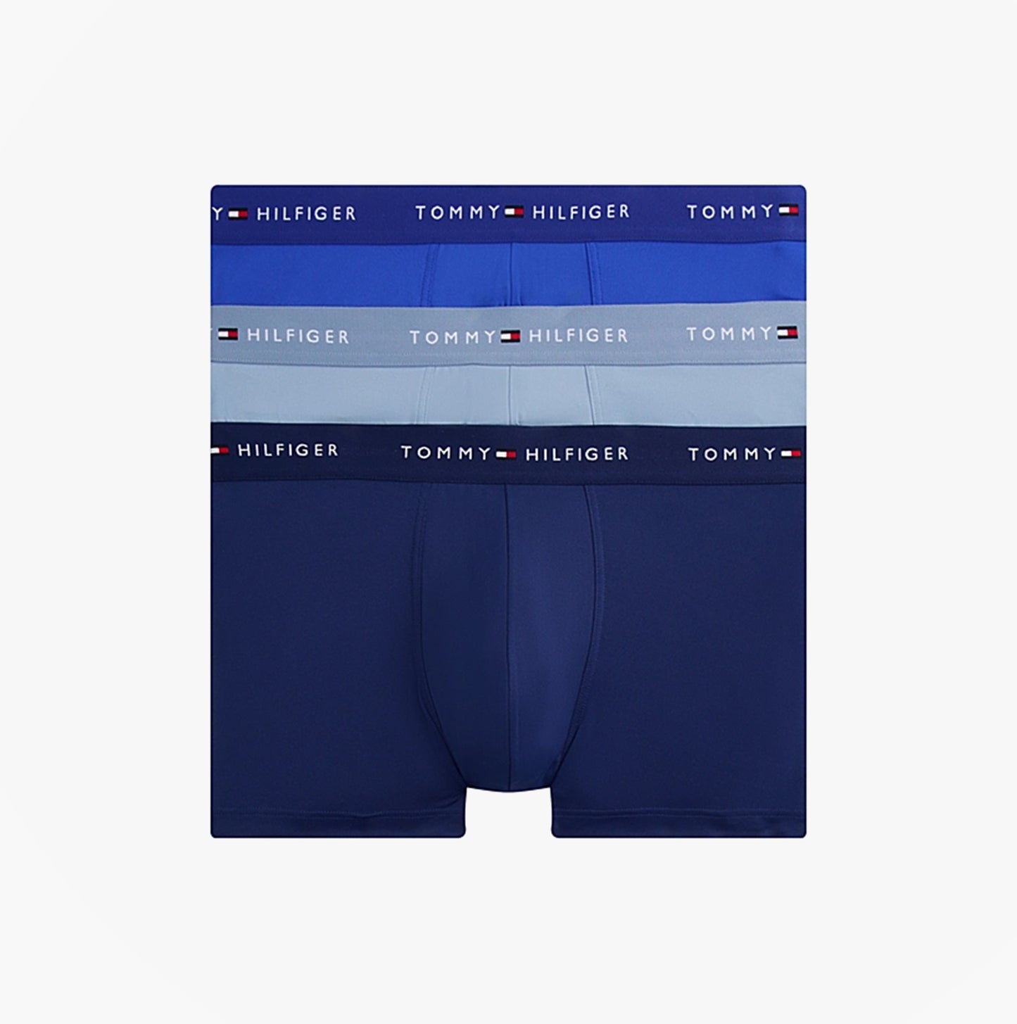Tommy Hilfiger 3-Pack Signature Mens Microfibre Trunks Multicoloured
