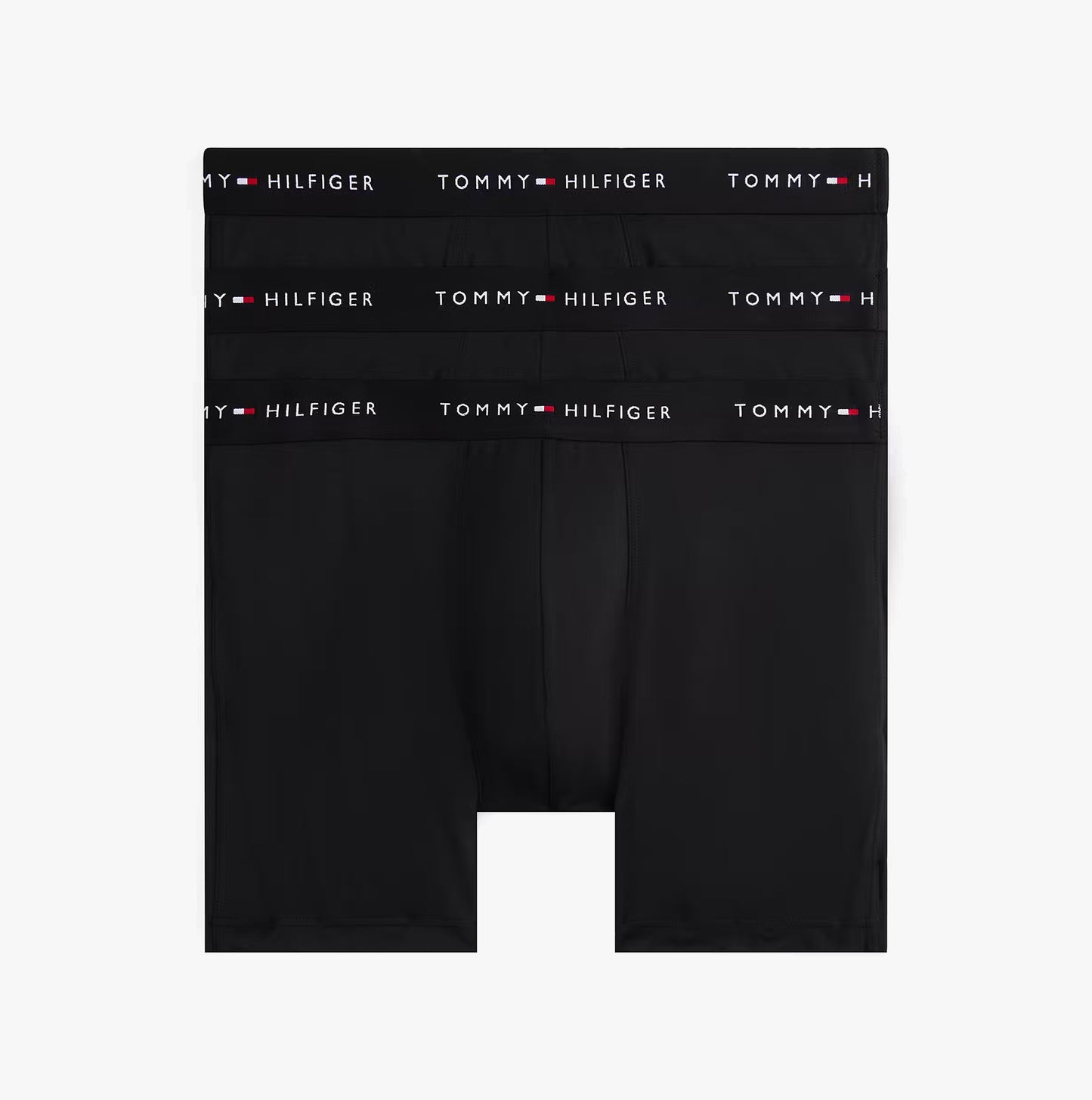 Tommy Hilfiger Mens Signature Microfibre 3 Pack Boxer Briefs Black