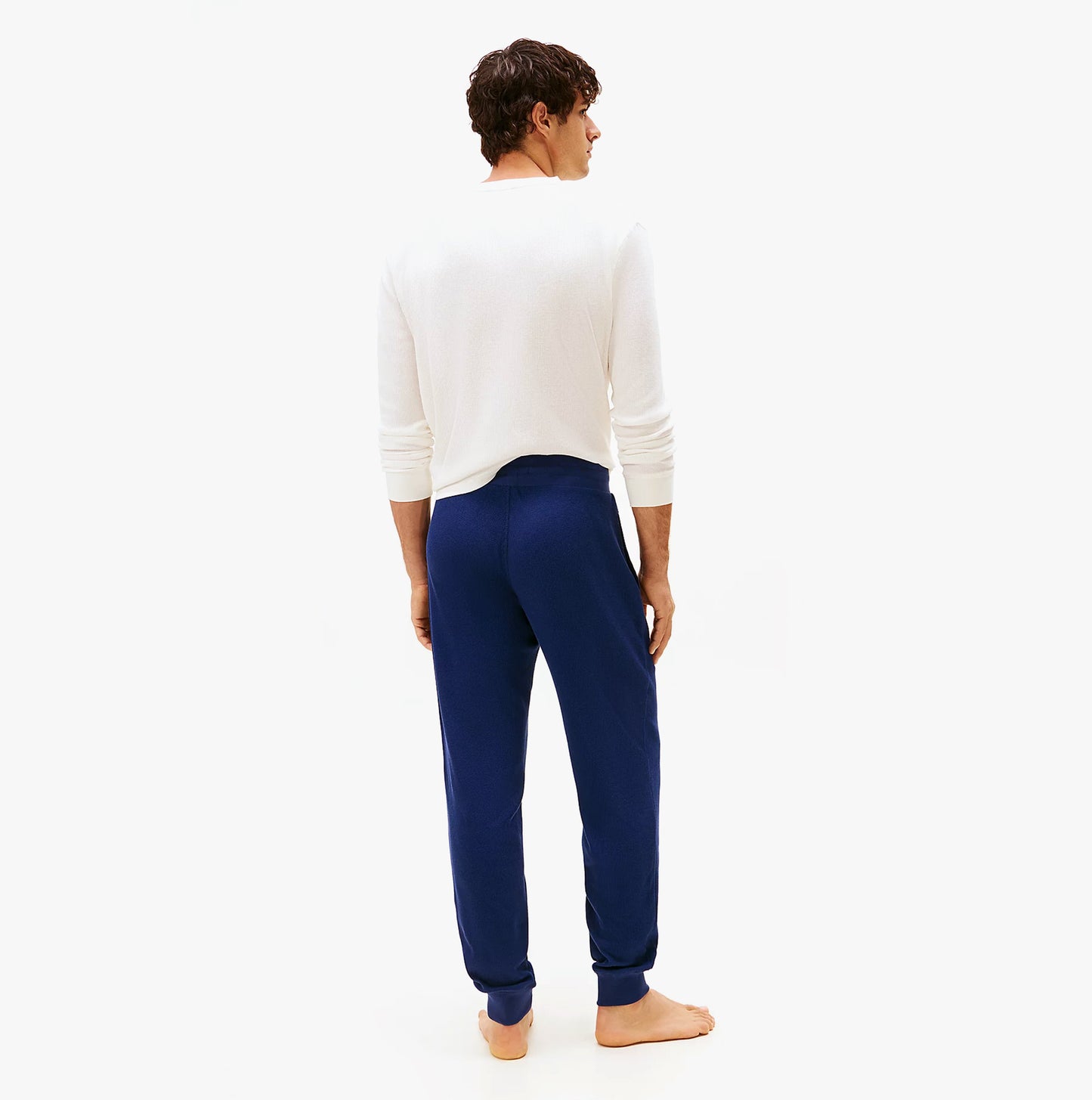 Tommy Hilfiger WAFFLE PANT Mens Cuffed Joggers Navy