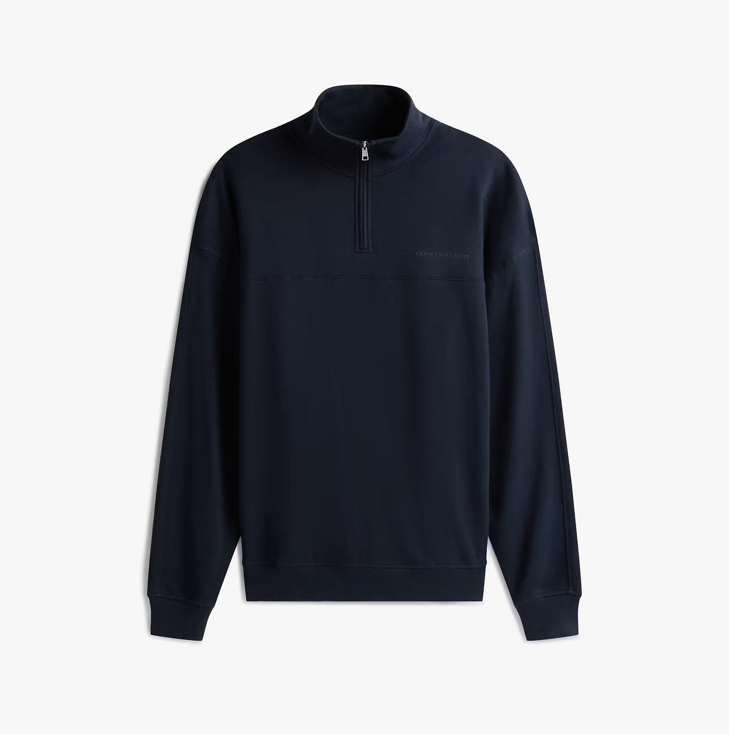 Tommy Hilfiger HALF ZIP Mens Sweatshirts Desert Sky