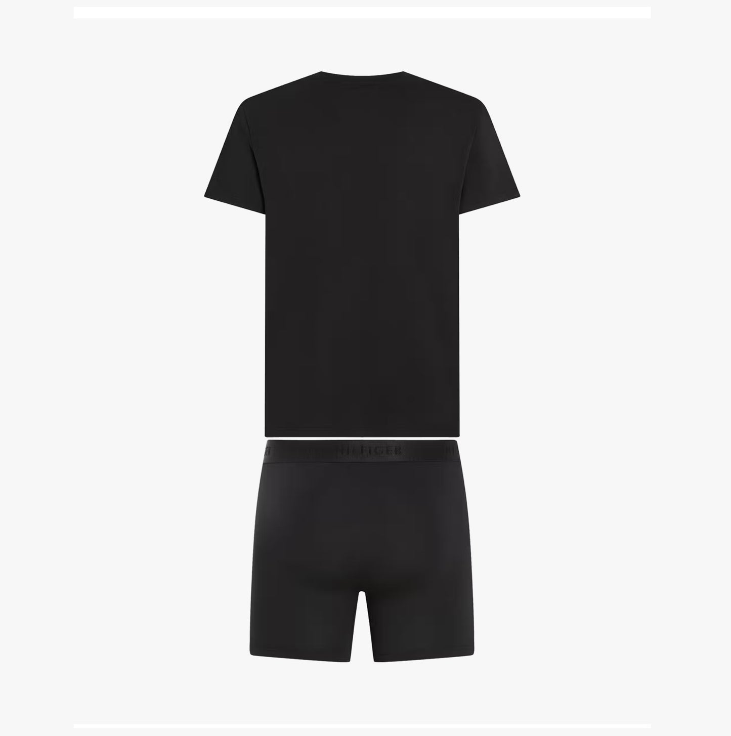 Tommy Hilfiger Mens Boxer Briefs & T-Shirt Black