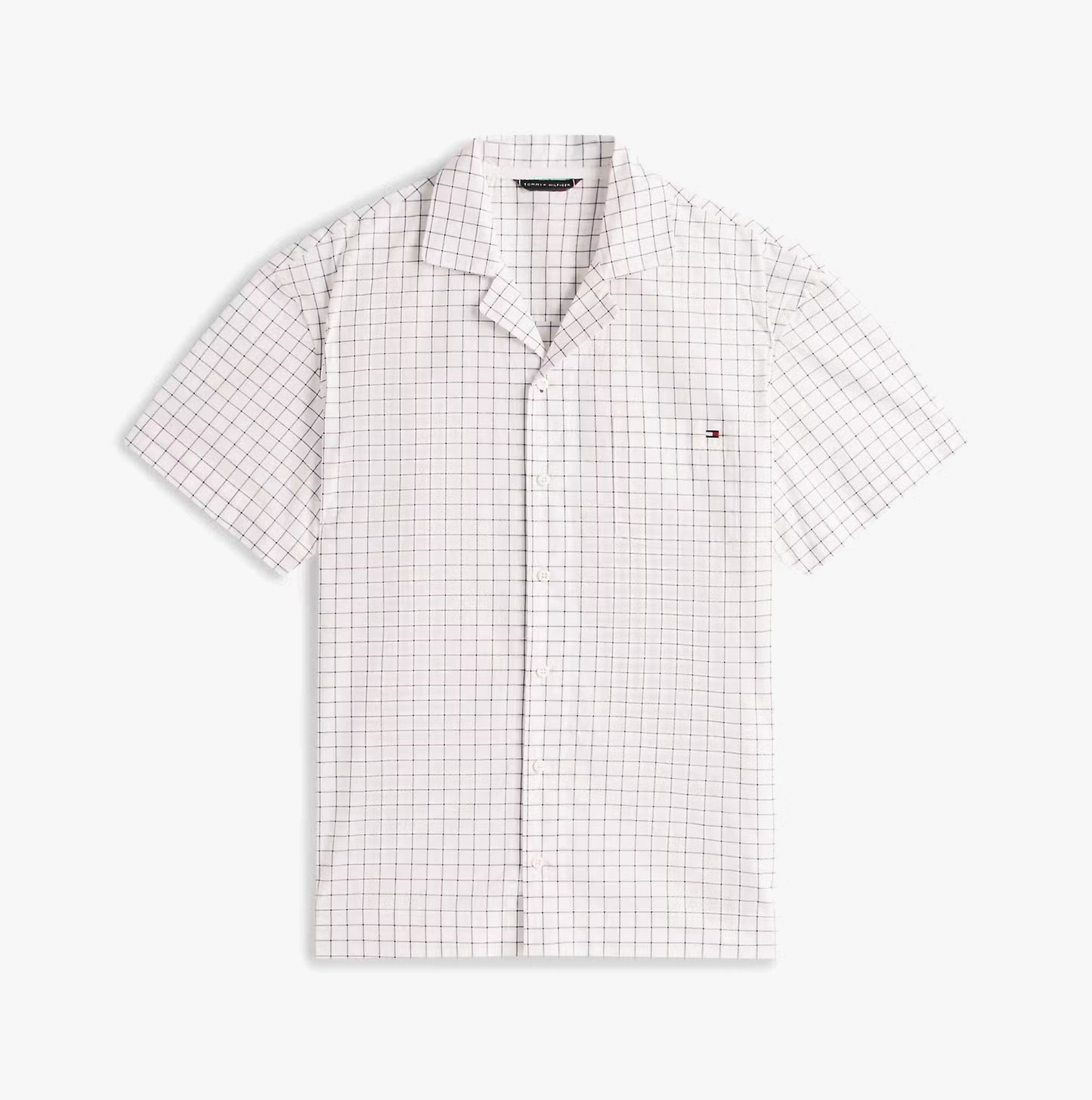 Tommy Hilfiger WOVEN PJ SET Mens Set Linear White Grid Check