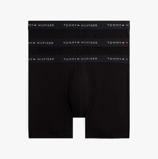 Tommy Hilfiger 3 Pack Mens BOXER BRIEF Black