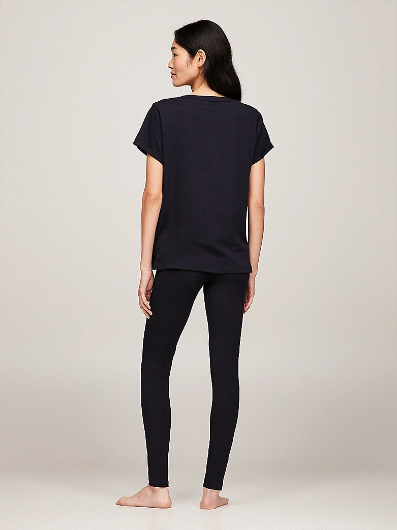 Tommy Hilfiger PURE COTTON Womens T-Shirt Desert Sky