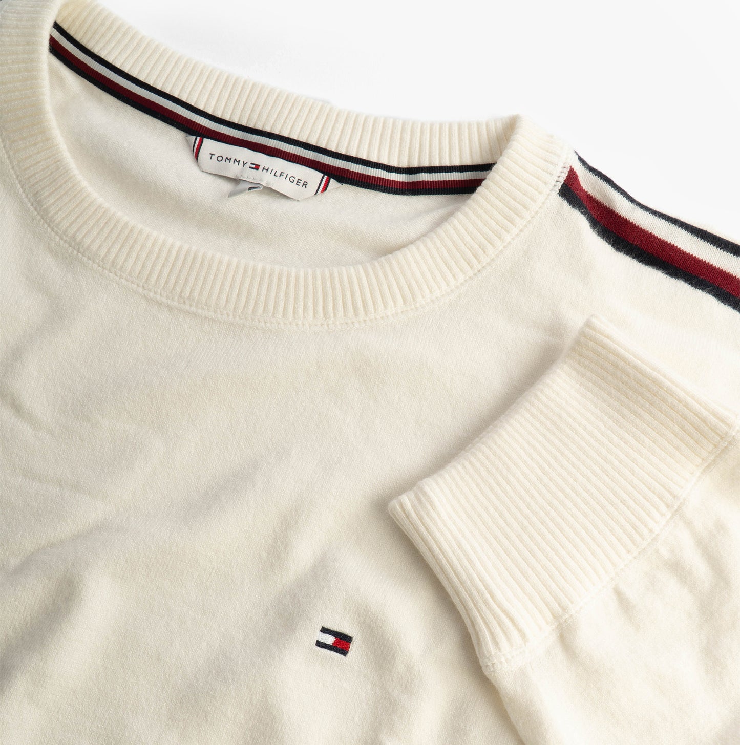 Tommy Hilfiger TRACK TOP C&S Womens Track Top Ecru