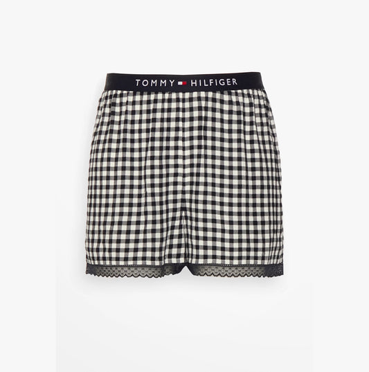Tommy Hilfiger WOVEN SHORT PRINT Womens Shorts Heritage Gingham Desert Sky