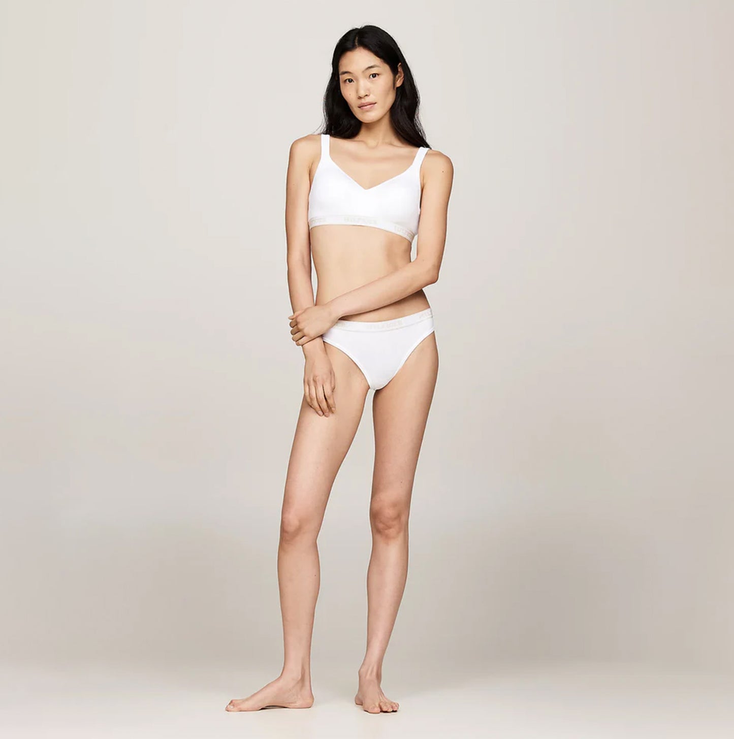Tommy Hilfiger MONOTYPE Womens Bralette Lifts White