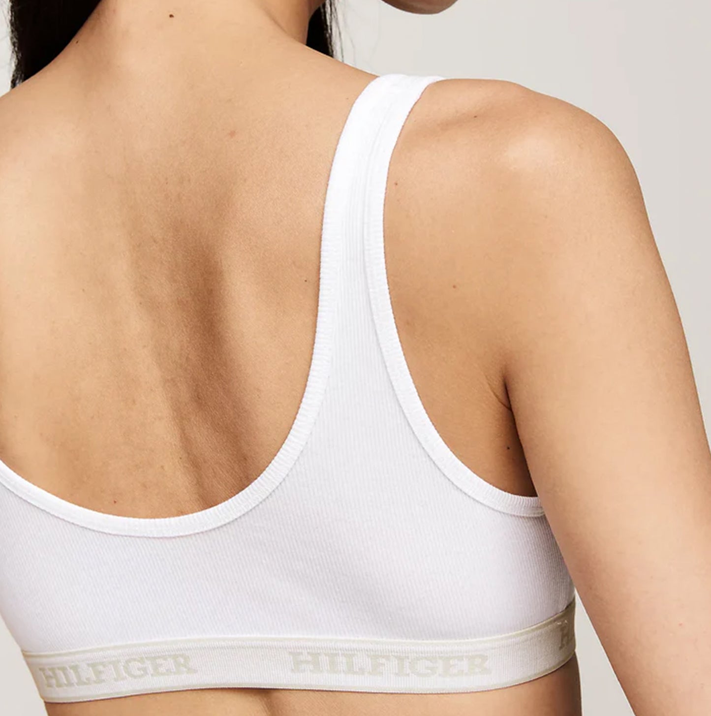 Tommy Hilfiger MONOTYPE Womens Bralette Lifts White
