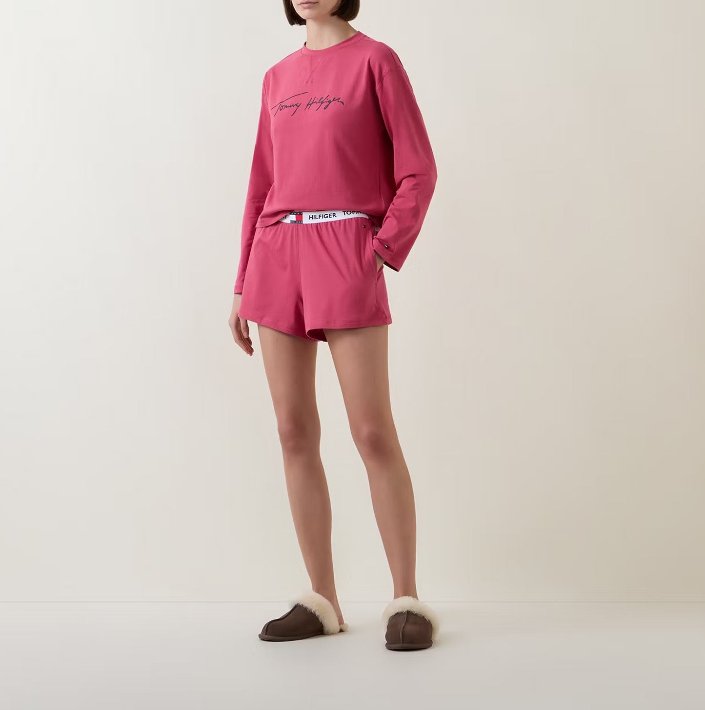 Tommy Hilfiger HERITAGE Womens Pyjama Set Heritage Pink
