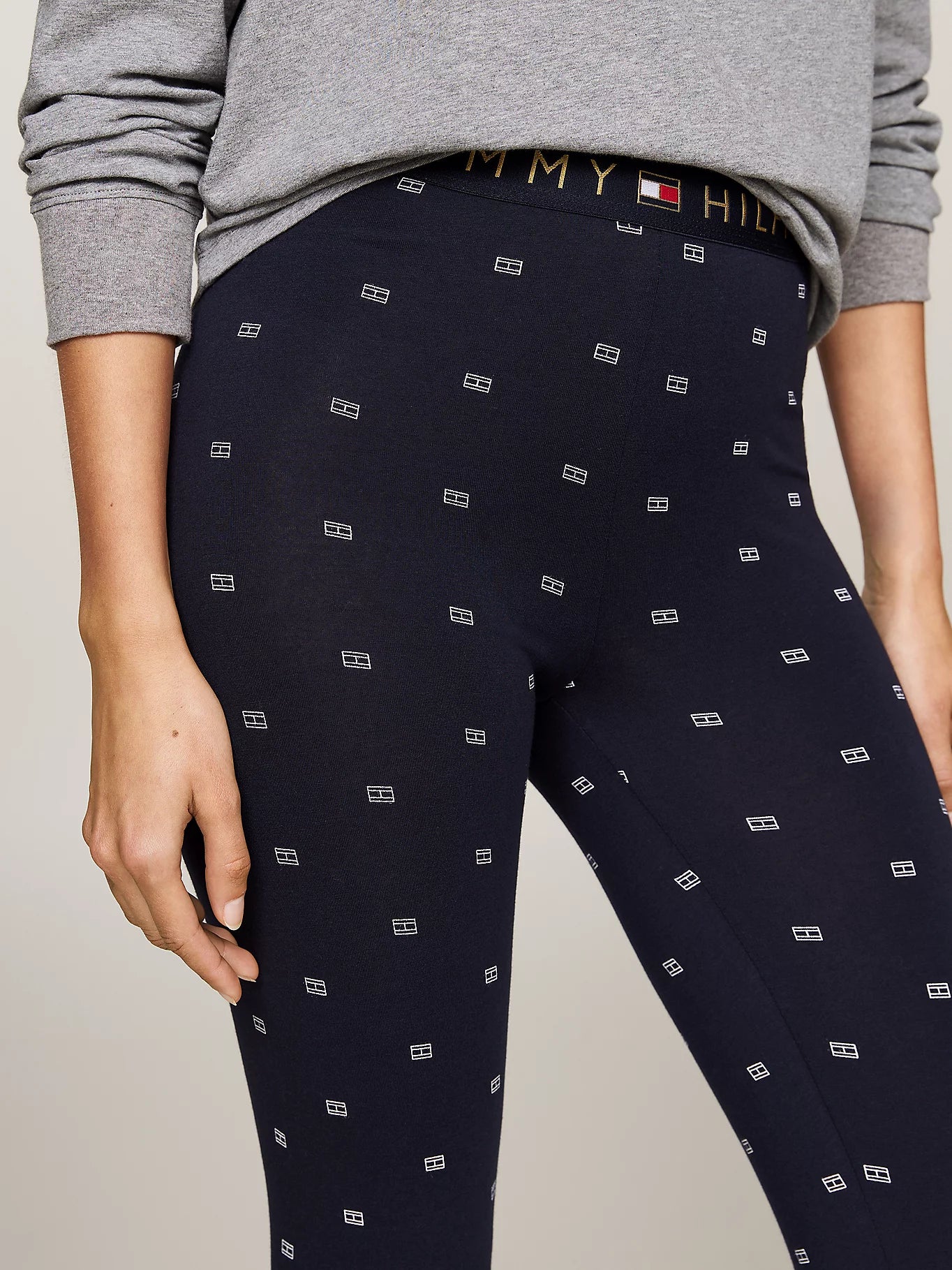 Tommy Hilfiger ORIGINAL Womens Legging Pyjama & Eye Mask Gift Set