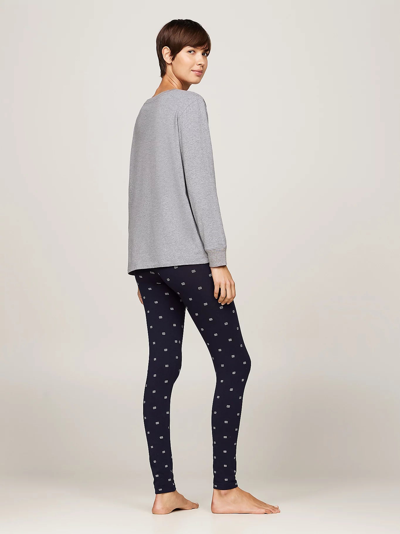 Tommy Hilfiger ORIGINAL Womens Legging Pyjama & Eye Mask Gift Set