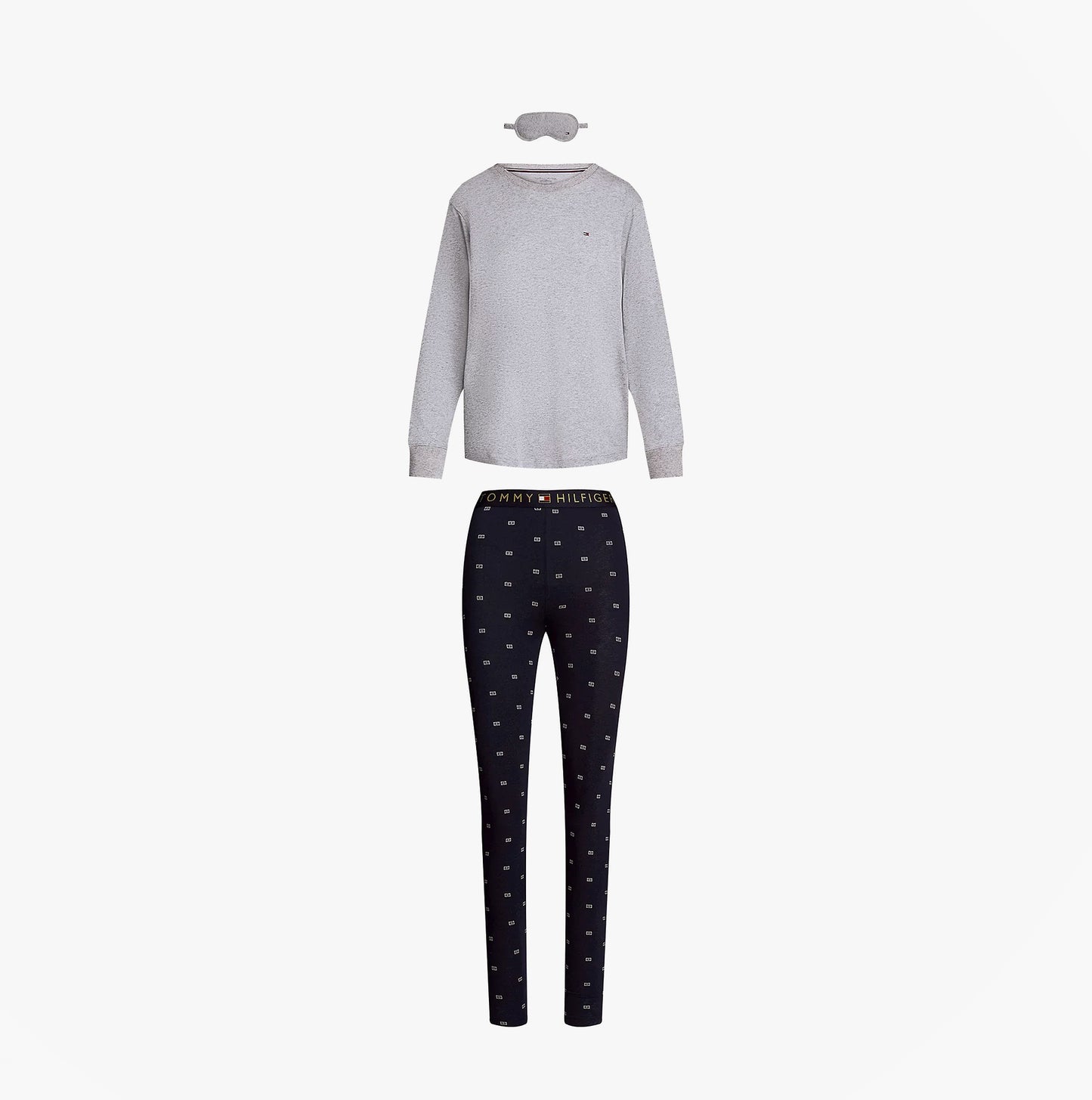 Tommy Hilfiger ORIGINAL Womens Legging Pyjama & Eye Mask Gift Set
