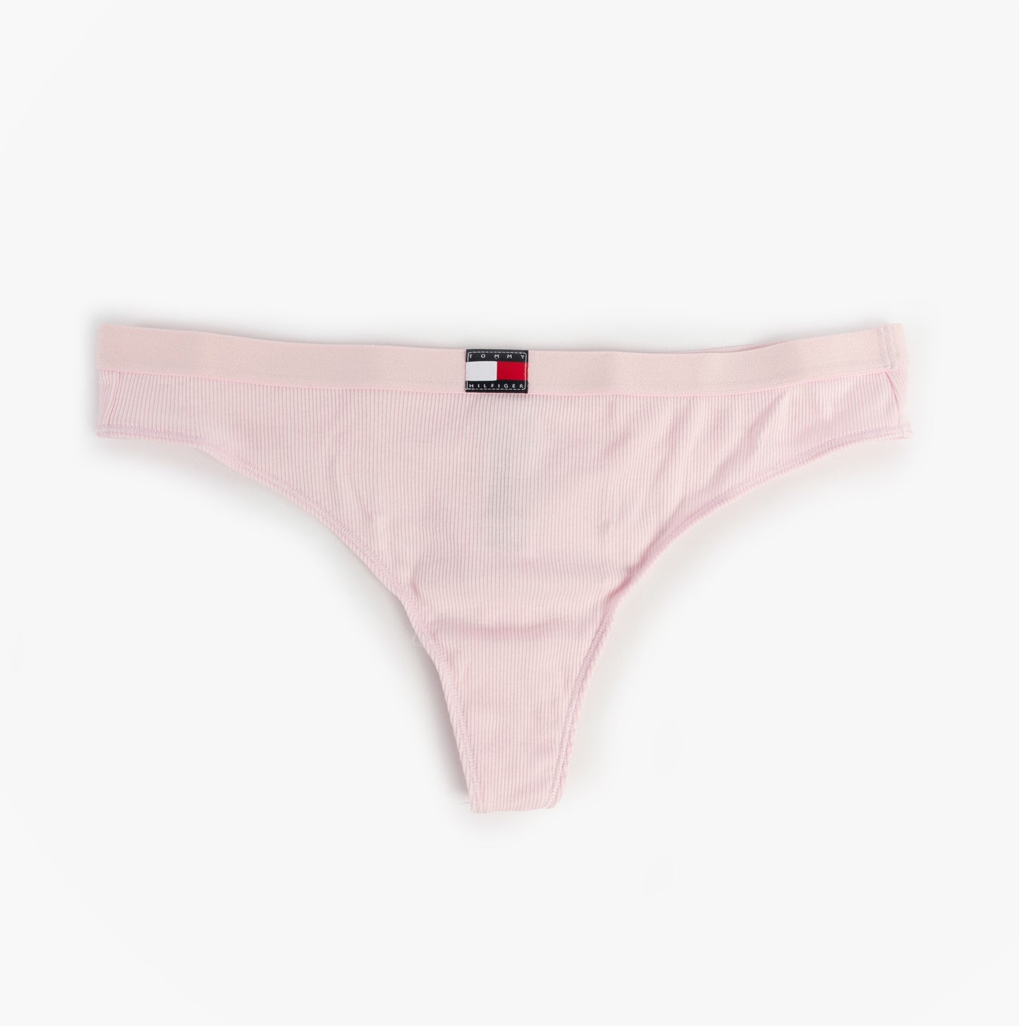 Tommy Hilfiger FLAG LOGO 3 Pack Womens Thongs Primary Red/Light Pink Rib/Navy