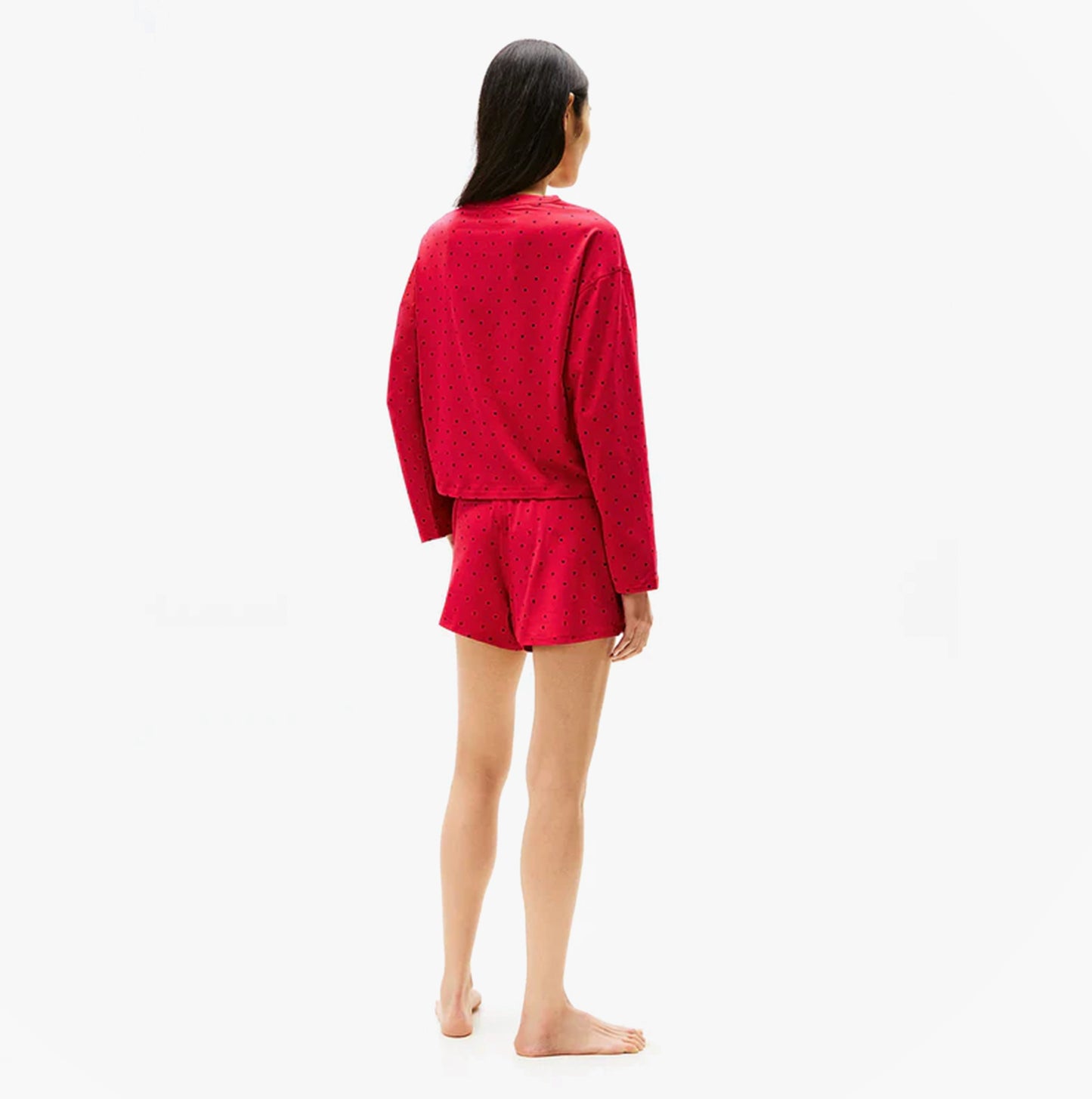 Tommy Hilfiger HERITAGE Womens Pyjama Set Hearts Primary Red Aop