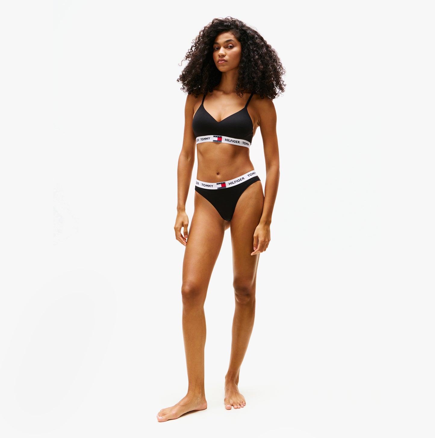Tommy Hilfiger HERITAGE Womens Padded Push-Up Bralette Black