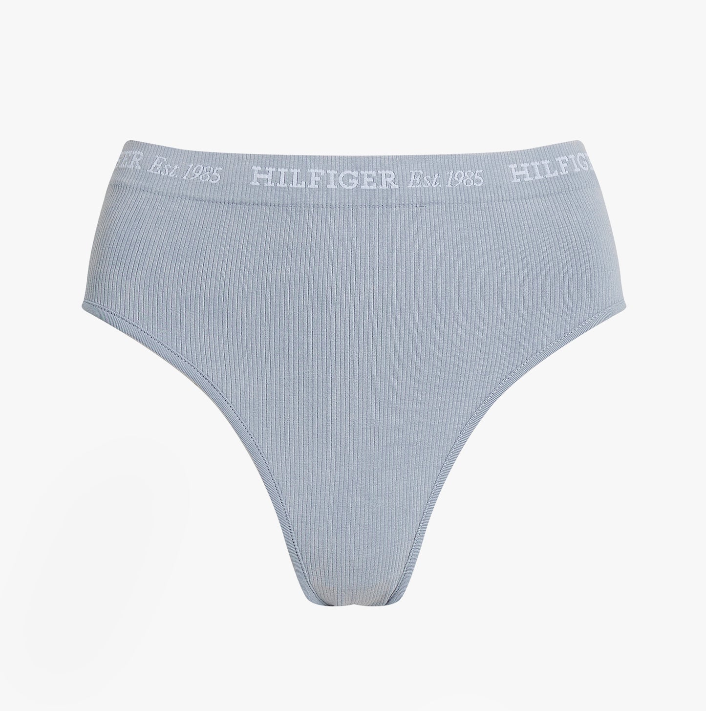 Tommy Hilfiger RIBBED Womens High Rise Briefs Brisk Blue