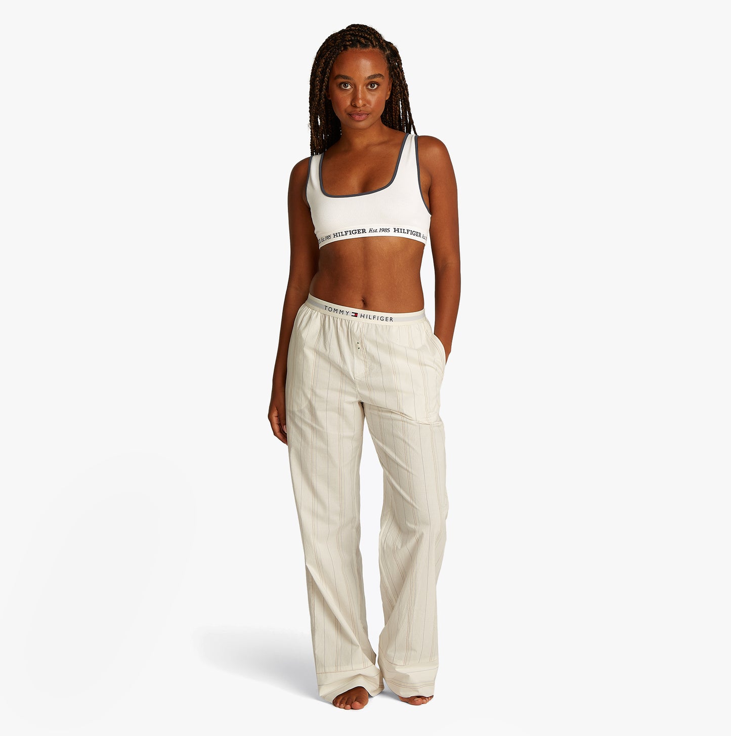 Tommy Hilfiger BRALETTE Womens Bikini Top Ivory