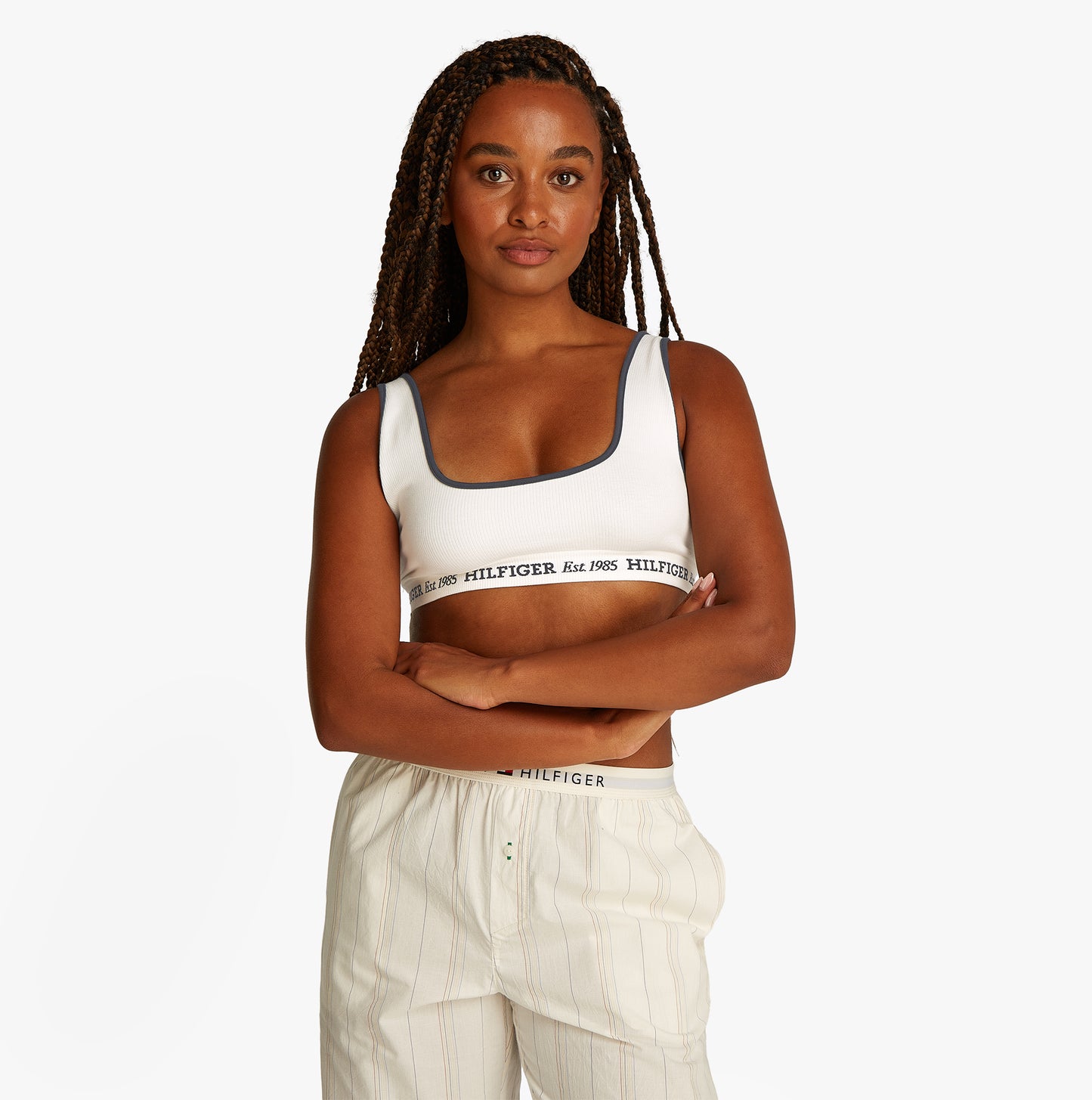 Tommy Hilfiger BRALETTE Womens Bikini Top Ivory