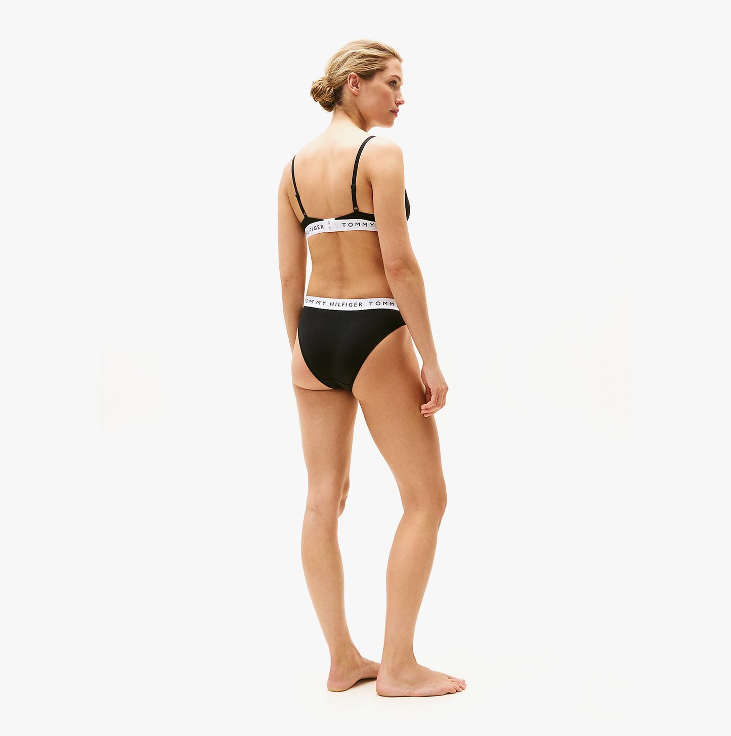 Tommy Hilfiger HERITAGE WAISTBAND Womens Logo Brief Black