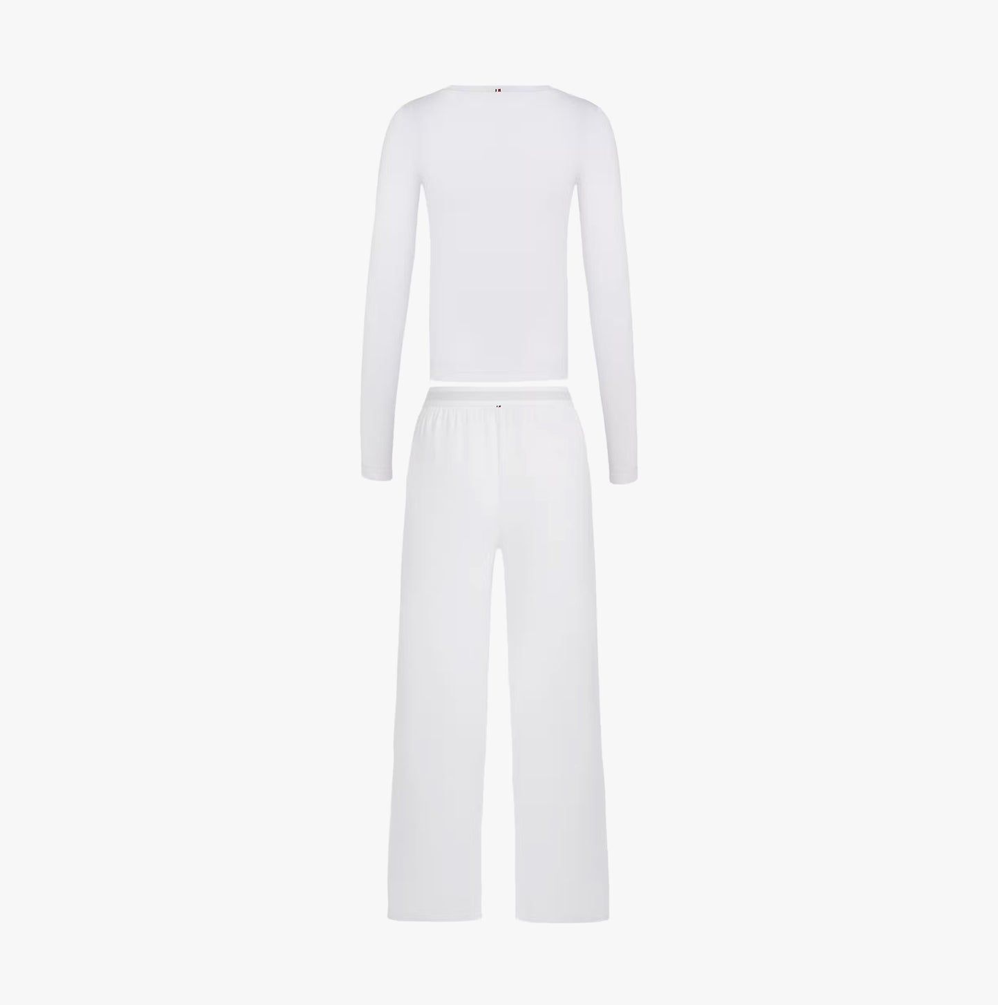 Tommy Hilfiger GIFT LS TEE PANTS SE Womens Pyjama Set Ecru
