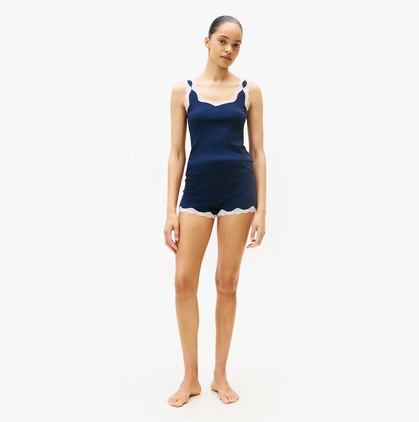 Tommy Hilfiger LACE CAMI SHORT PJ Womens Set Dark Night Navy