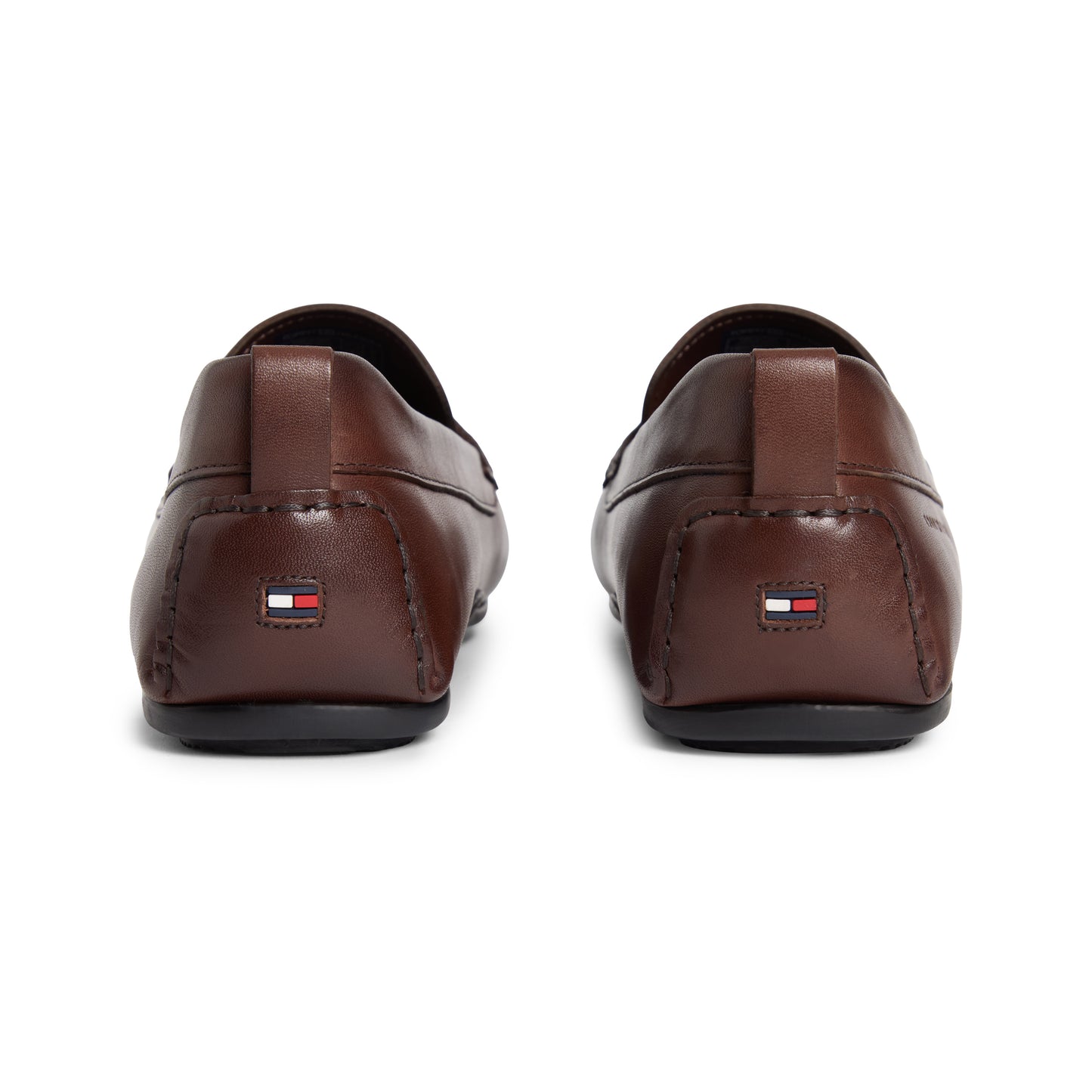 Tommy Hilfiger CORE HILFIGER LEATHER Mens Loafer Shoes Dark Mocha