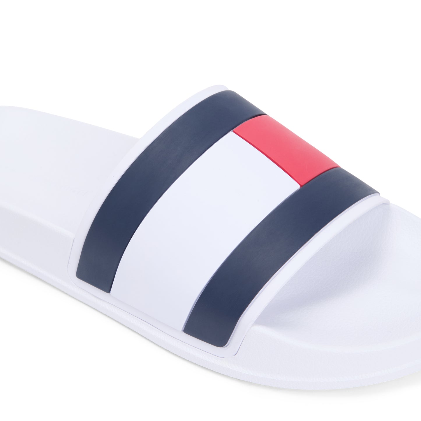 Tommy Hilfiger CORE HILFIGER FLAG POOL Mens Sliders White