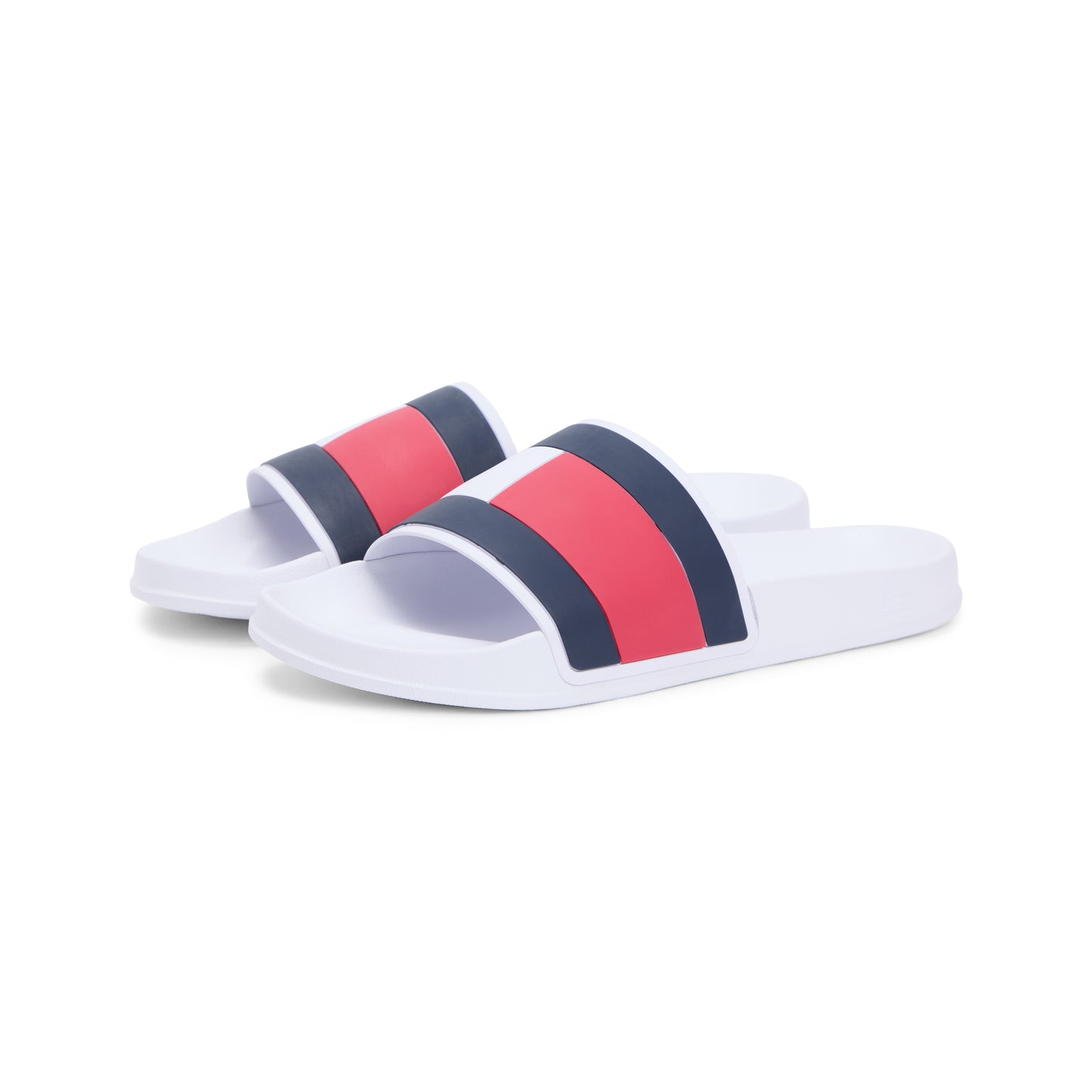 Tommy Hilfiger CORE HILFIGER FLAG POOL Mens Sliders White