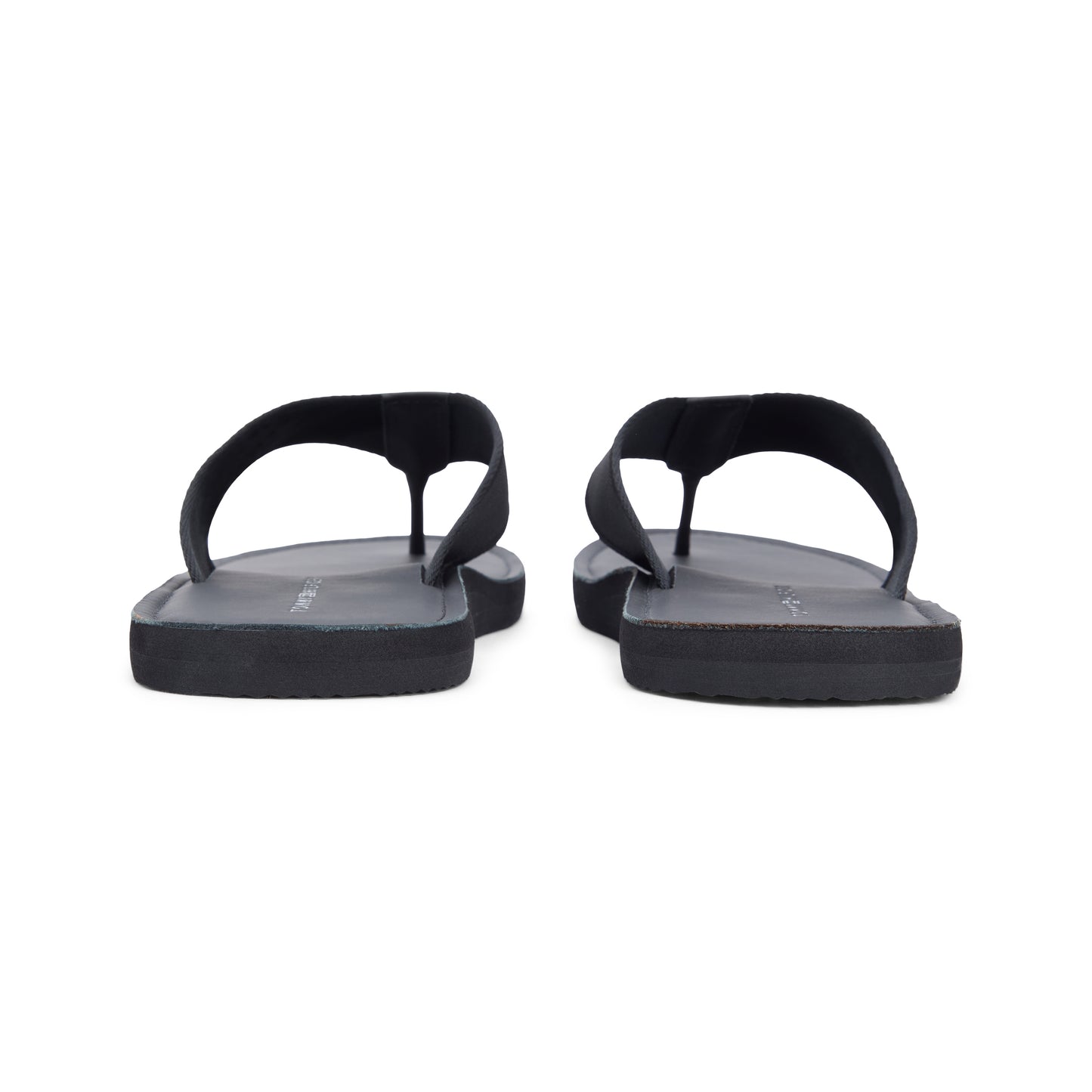 Tommy Hilfiger HILFIGER LEATHER Mens Toe-Post Sandals Black