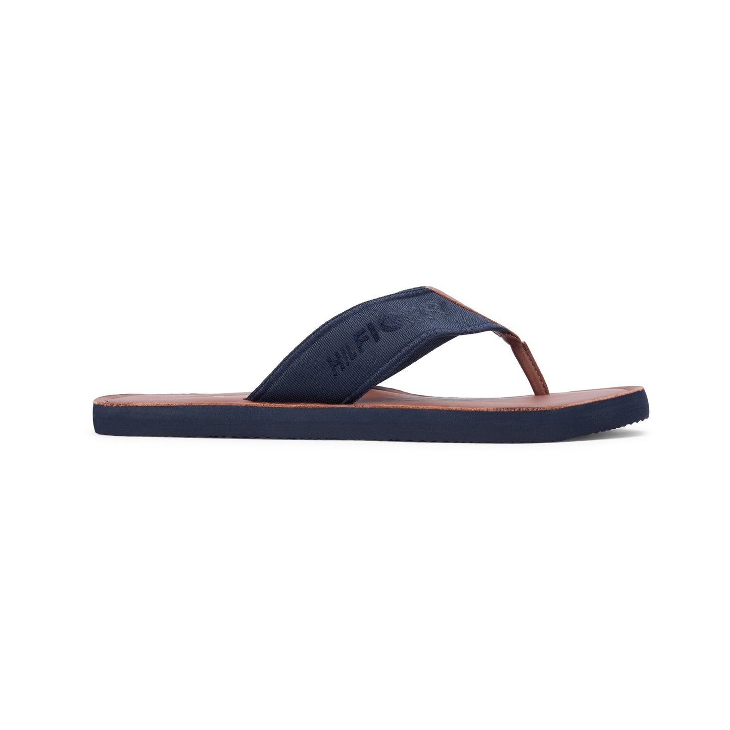 Tommy Hilfiger HILFIGER LEATHER Mens Toe-Post Sandals Desert Sky